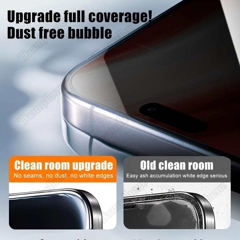 Privacy Protective Screen Protector Film, Compatible iPhone Models, Full Coverage Design, Easy Installation, Durable Protection, Accessories