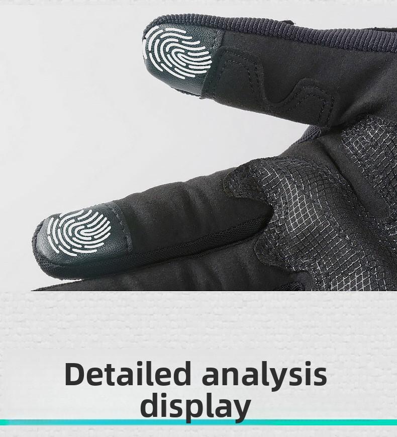 All Season Shock Absorbing Climbing Gloves Carbon Fiber Full Finger Winter Ski Cycling Mountain Bike Wrist Support Outdoor Wear Resistant Anti Slip Breathable Lightweight Flexible Protective Gear Hiking Riding Snow Sports Comfort Durable for Men Women