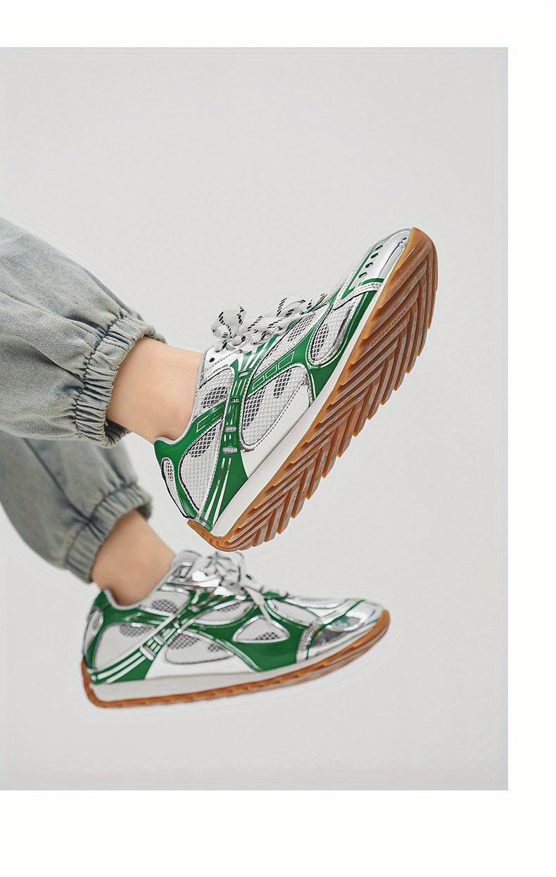 Bestselling Silver Chunky Sneakers for Women, New Summer Style, Thick-Soled Height-Increasing, Retro Breathable Mesh Sports Shoes for Men Silver Mesh Sneakers That Go With Every Outfit  Obsessed!