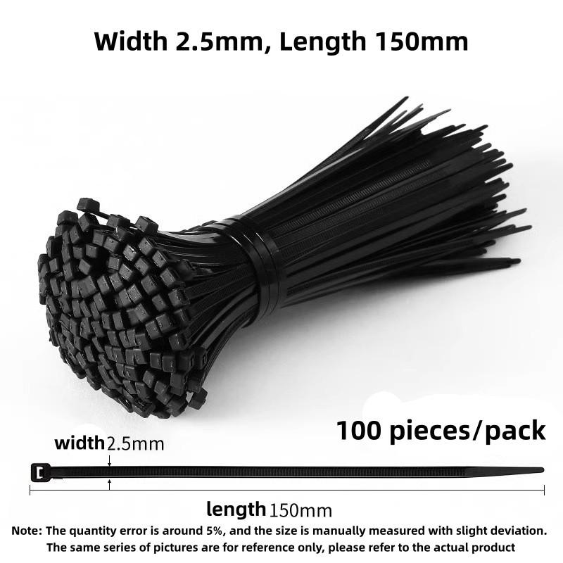 High-Strength Nylon Cable Ties, Plastic Tensioners for Bundling, Self-Locking & Straps, Fixing Buckles, Dog Ties