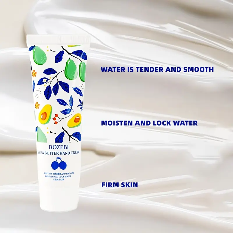 Natural Hydrating Shea Butter Hand Cream with Smoothing Toner - No Excessive Additives, for Extremely Dry Cracked Hands, 1-Piece or 5-Pack*30g, Hydrate
