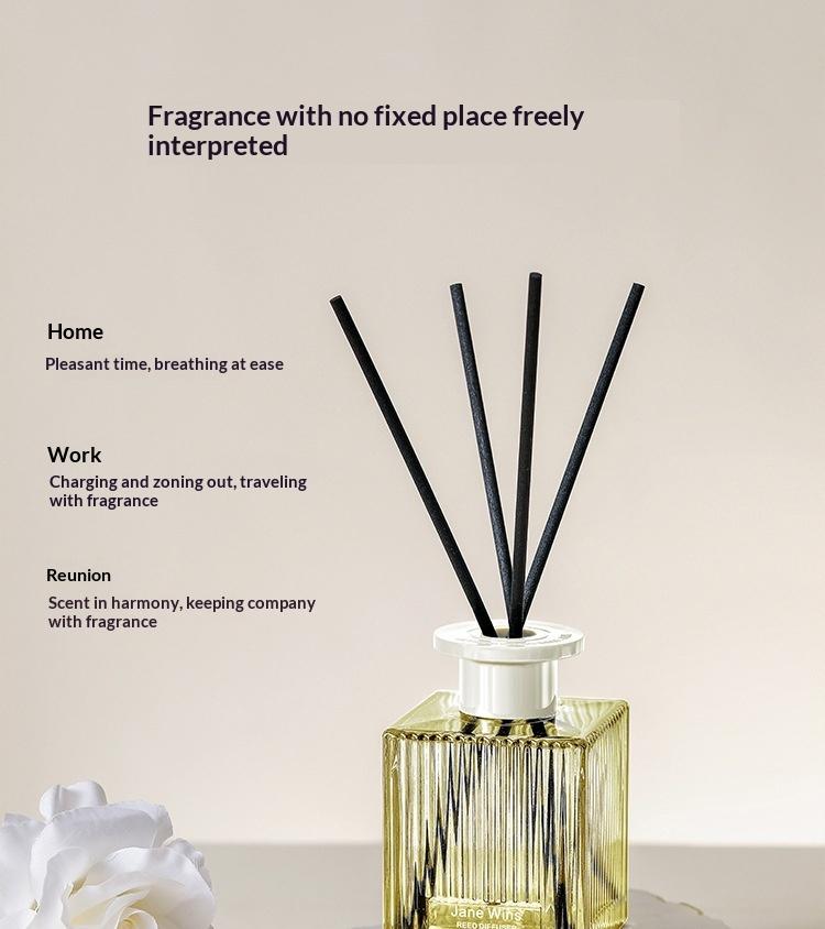 Creative Water Ripple Transparent Bottle Flameless Reed Diffuser Air Freshener Toilet Aroma