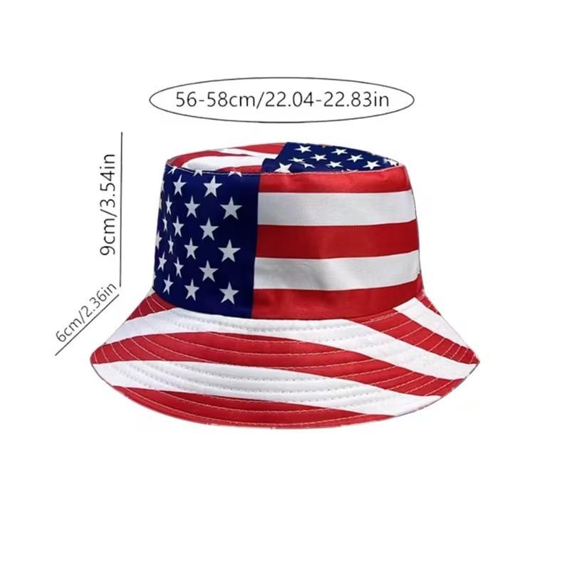 1pc Flag Print Fisherman Hat, International Patterns, Stylish and Unique Design, Perfect for Outdoor Activities, Durable and Comfortable
