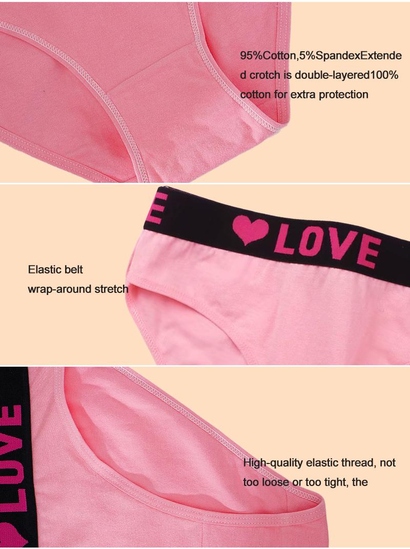 24pcs Women's Heart & Letter Tape Knicker Soft Comfy Breathable Panty, Summer Panties,Underwear for Al Seasons Daily Wear, Underwear for Women, Summer Wear 2024 24pcs Women's Heart & Letter Tape Knicker Soft Comfy Breathable Panty, Summer Panties,Underwear for Al Seasons Daily Wear, Underwear for Women, Summer Wear 2024