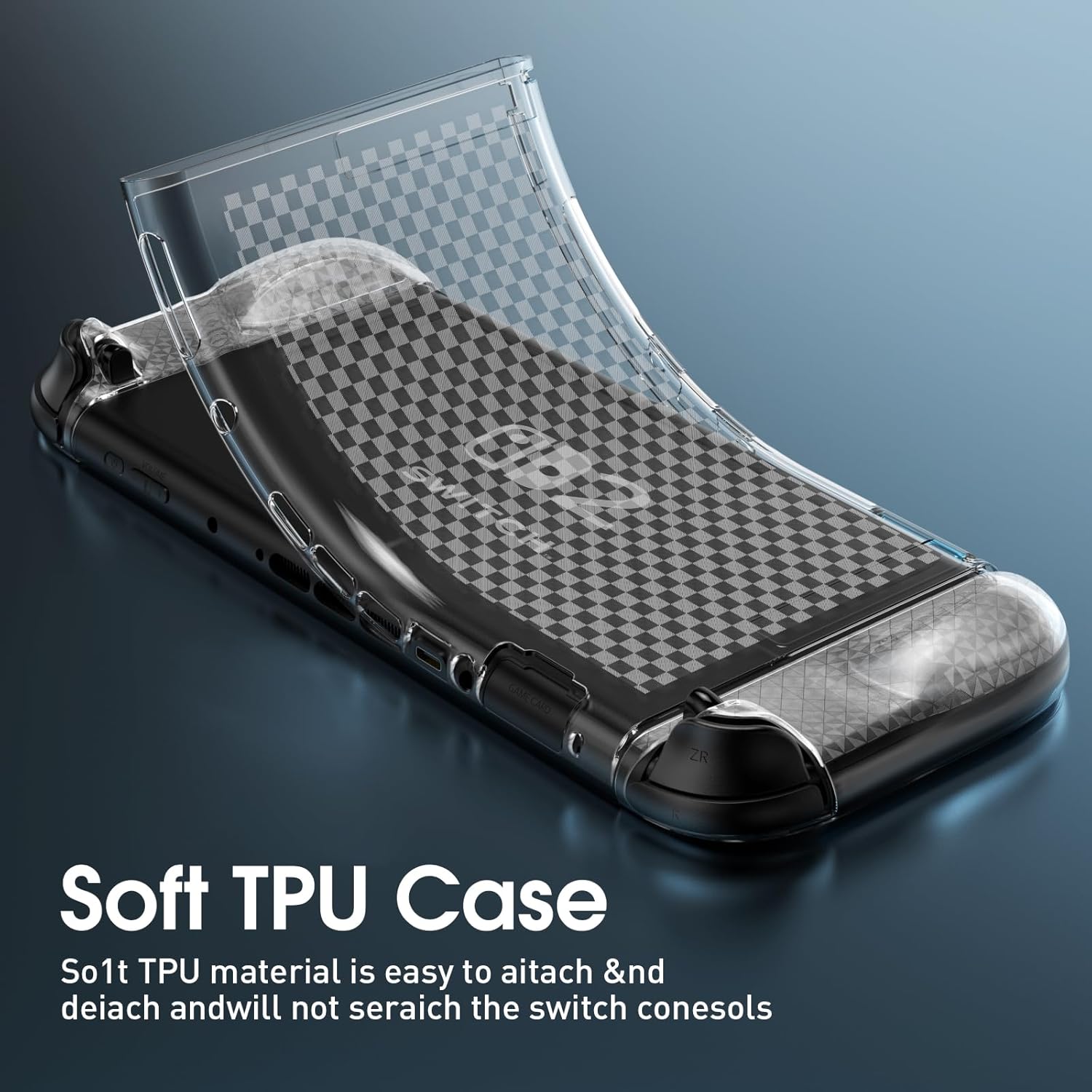 【Mid-year promotion】【Switch 2】 Case for Nintendo Switch 2(2025), Switch 2 TPU Cover, Protector Case Cover for Switch 2 Accessories with 6 Thumb Caps and Screen Protector, Anti-Slip, Shock-Proof,Anti-Scratch