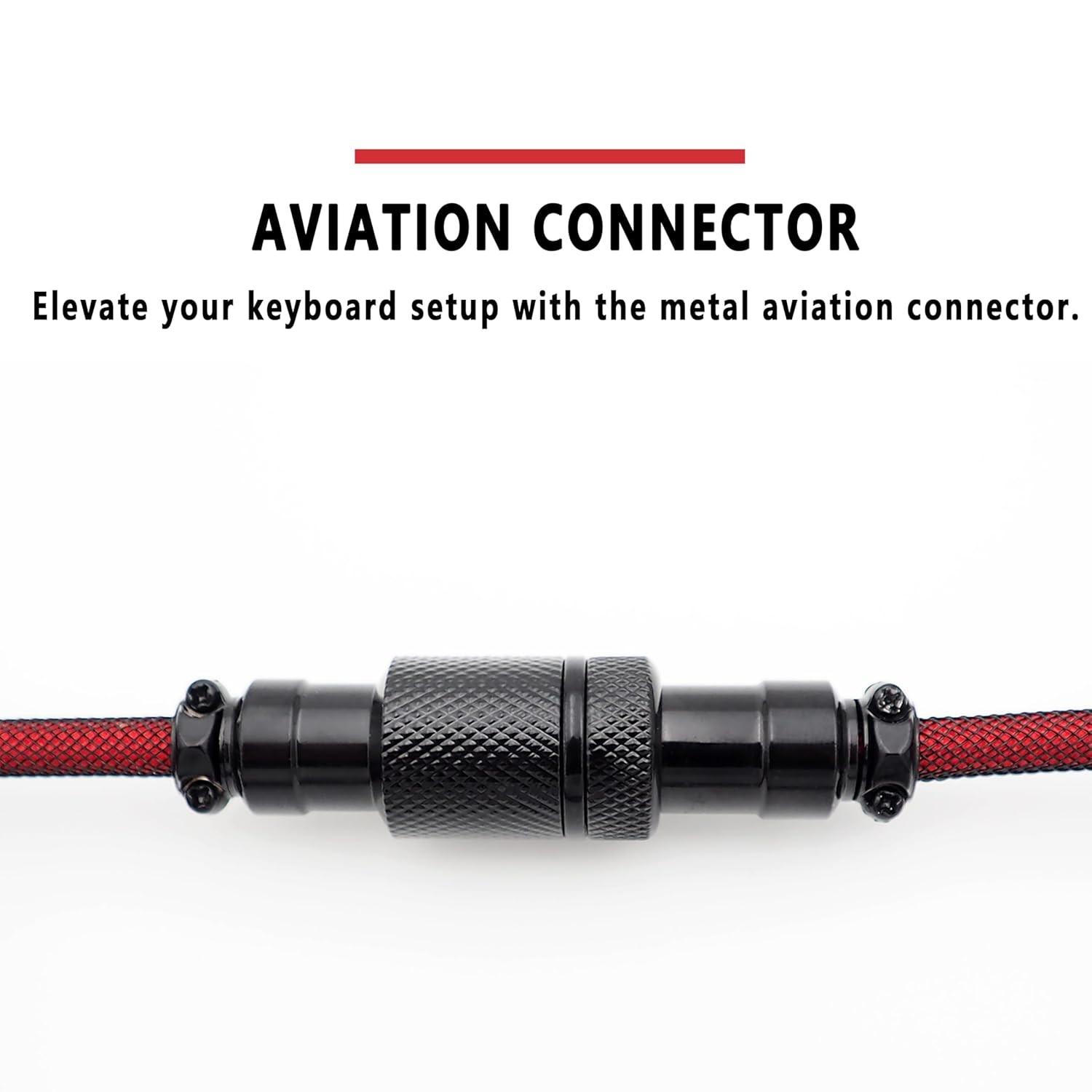 Aircraft Line Gx12 Series Type-C Data Cable USB Interface Mechanical Keyboard Customizable Rotating Plug Connector, High-Quality Durable Connectivity Solution