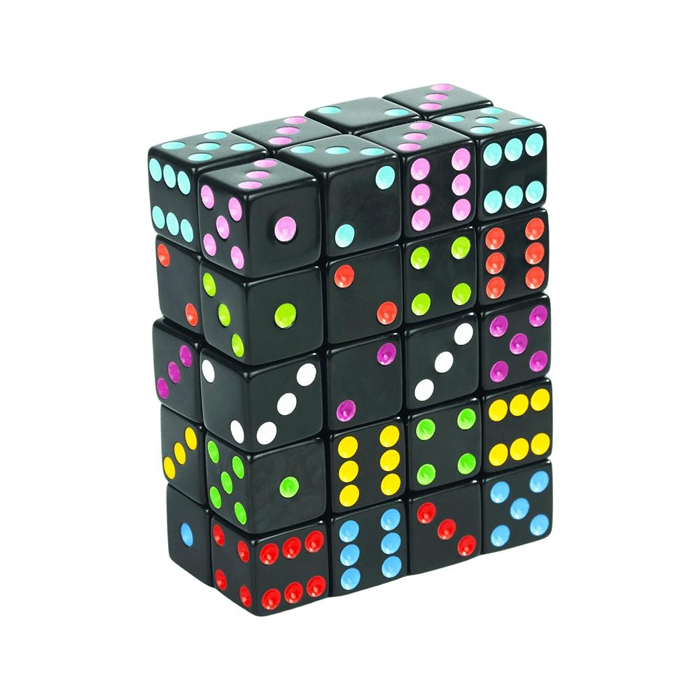 10pcs Acrylic D6 Dice Set, 16mm Standard Size Right Angle Dice, Tabletop Game Accessories, Choking Hazard Warning, No Ca Prop 65, Non-Toxic Material, Durable