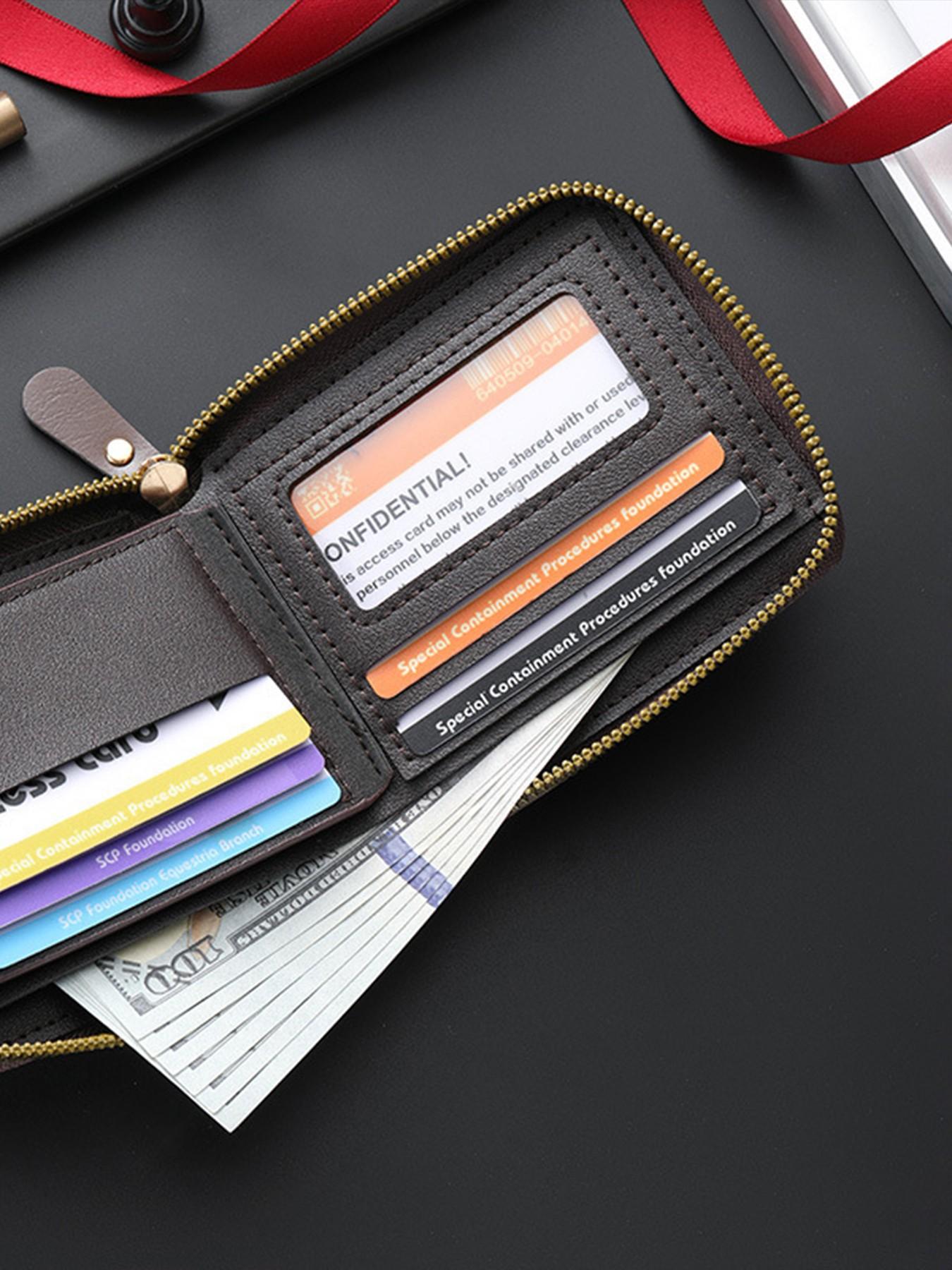 God Is Good Men's Short Zip Wallet, Piano Style Multi-Card Slot Large Capacity, Christian Faith Theme Daily Commute Card Holder, Perfect Gift