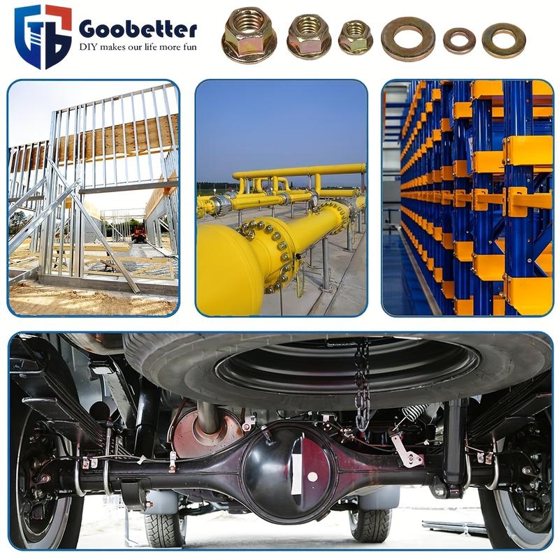 549pcs Metric Fange HexBolts, Nuts &Washers Assortment Kit,M6 M8 M10 Sizes, Class 8.8 AlloySteel, ZincPlated, for DlY, HlectronicsHousehold Appliances &CommunicationEquipment 549pcs Metric Fange HexBolts, Nuts &Washers Assortment Kit,M6 M8 M10 Sizes, Class 8.8 AlloySteel, ZincPlated, for DlY, HlectronicsHousehold Appliances &CommunicationEquipment