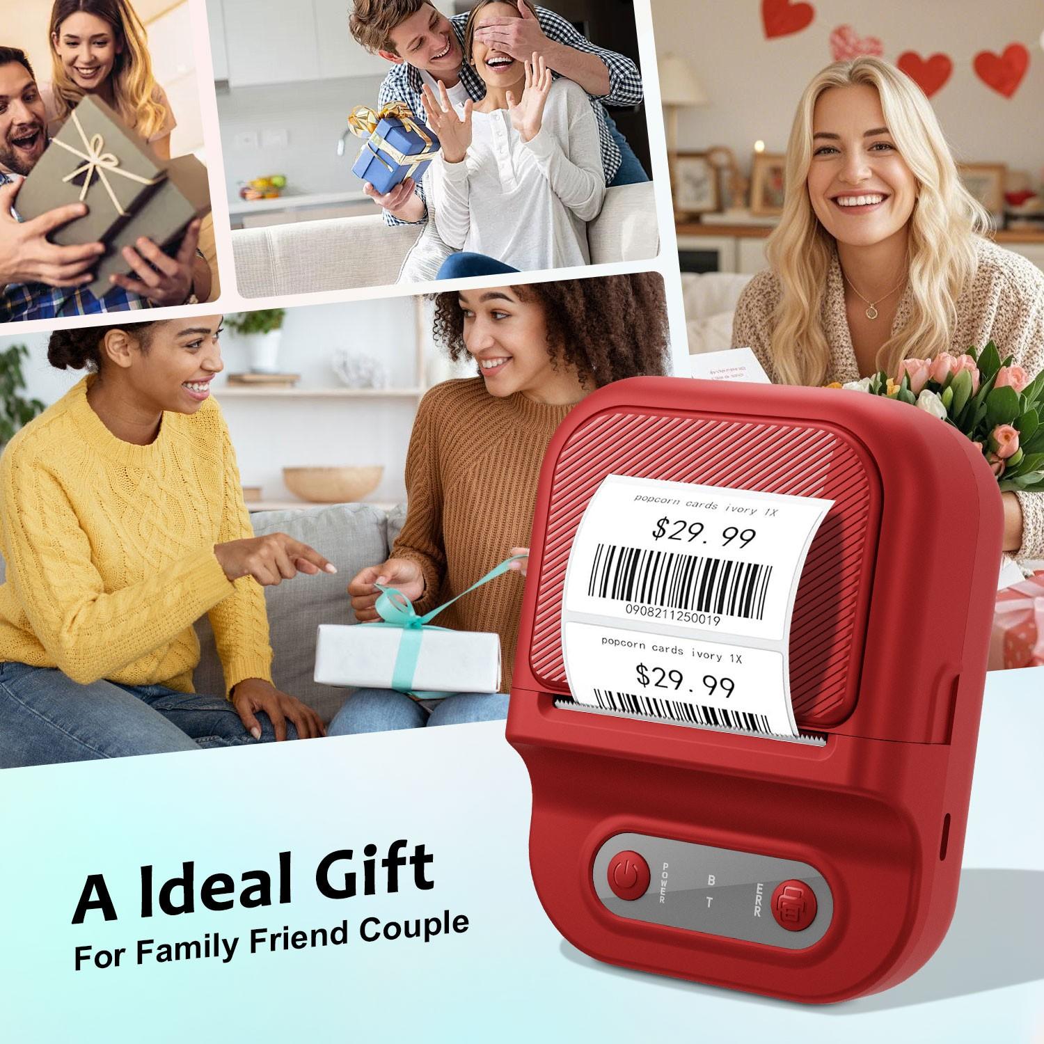 Multi-Functional Wireless Portable Mini Thermal Printer, Prints Worksheets, Labels, Photos, Text, USB Charging, Ideal for Home, Office, School