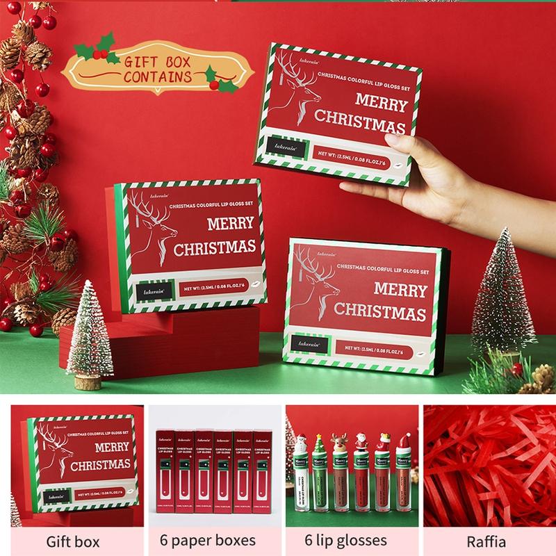 Velvet Matte Lip Color Set, 6counts/set Matte Lipstick and Lip Glaze Set, Moisturizing Lipstick, Lip Makeup for All Occasions