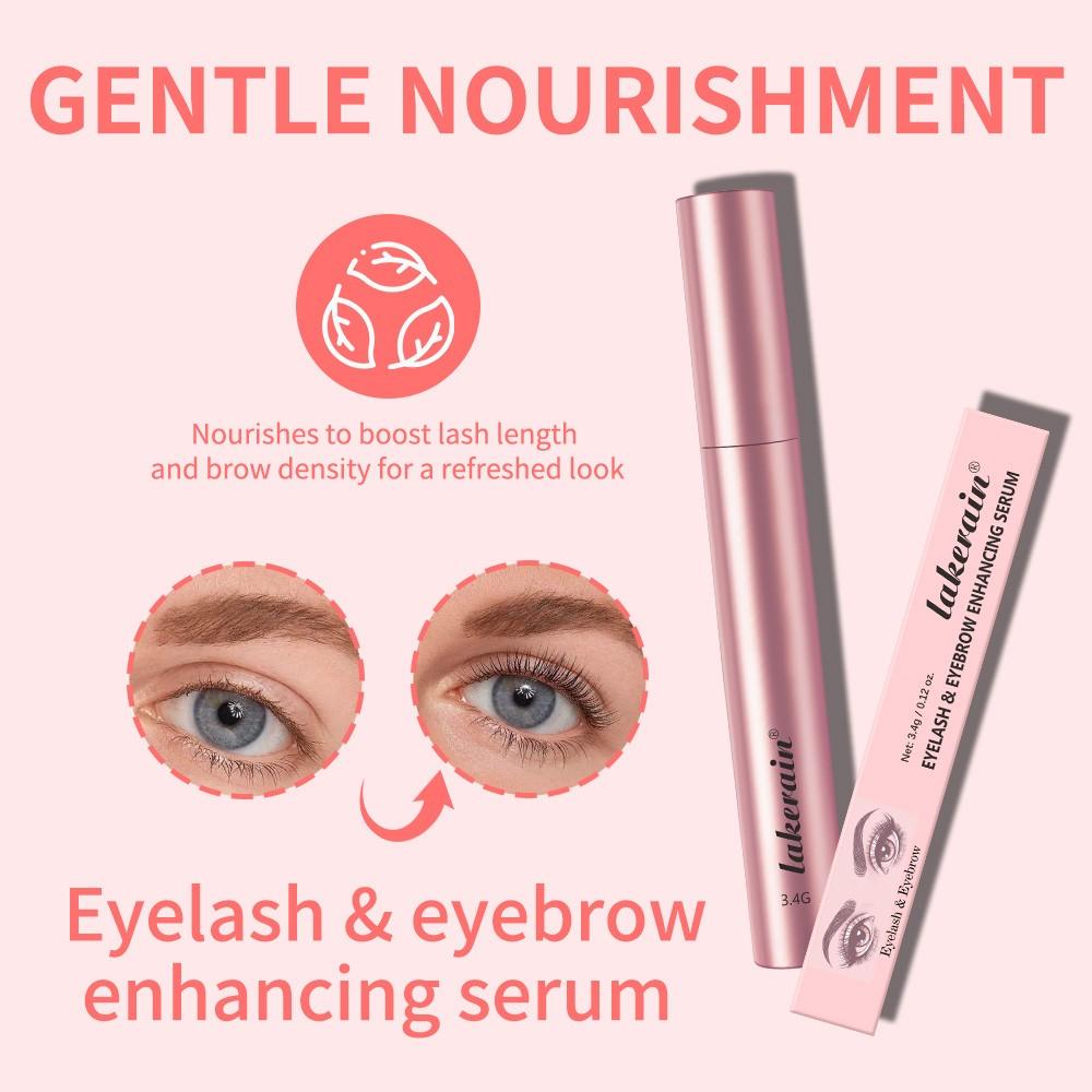 Eyelash & Eyebrow Enhancing Serum for Thicker, 2-in-1 Water Gel Formula, Longer Eyelashes and Eyebrows - Grow Luscious Lashes with Eyelash Enhancer, Ideal for Daily Lash & Brow Care Routine