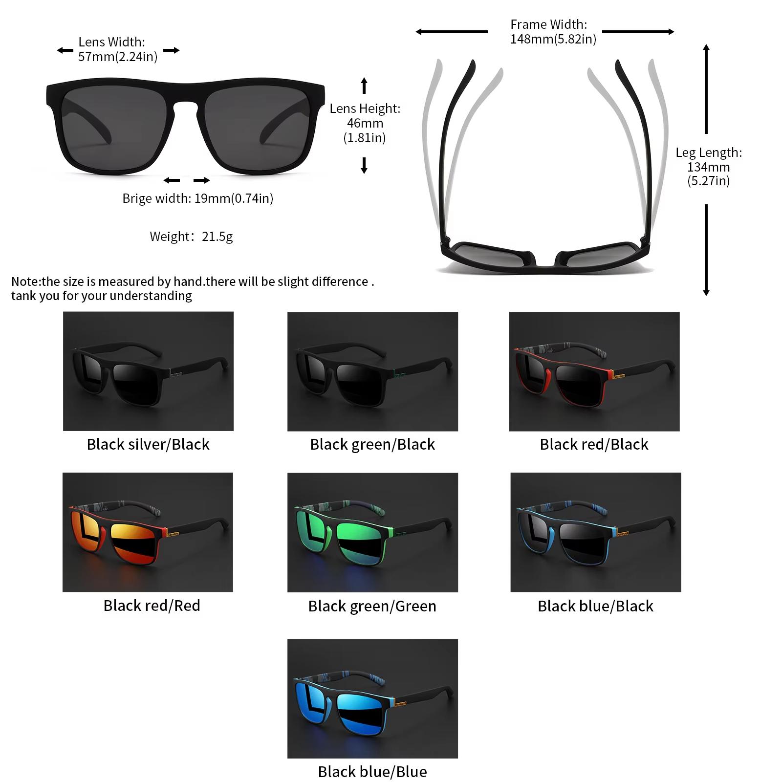 1-4PCS Unisex Classical Square Polarized Sports Sunglasses, Lightweight PC Frame, UV400 Protective Outdoor Eyewear for Driving, Biking, Fishing, Durable, Driving Outdoor Shades, Polycarbonate, Polarized Lens