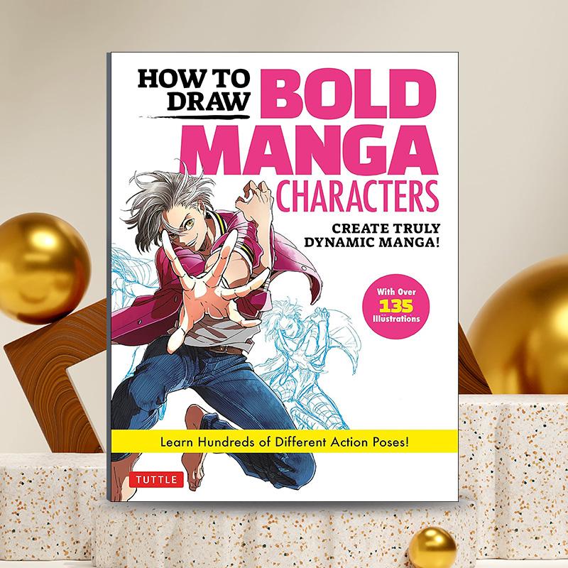 Quick Start Comic Sketch Drawing Tutorial Book, Action Poses, Portable Size 8.66x6.69 Inches, Ideal for Adults & Teens, Perfect Gift, No Pen Included