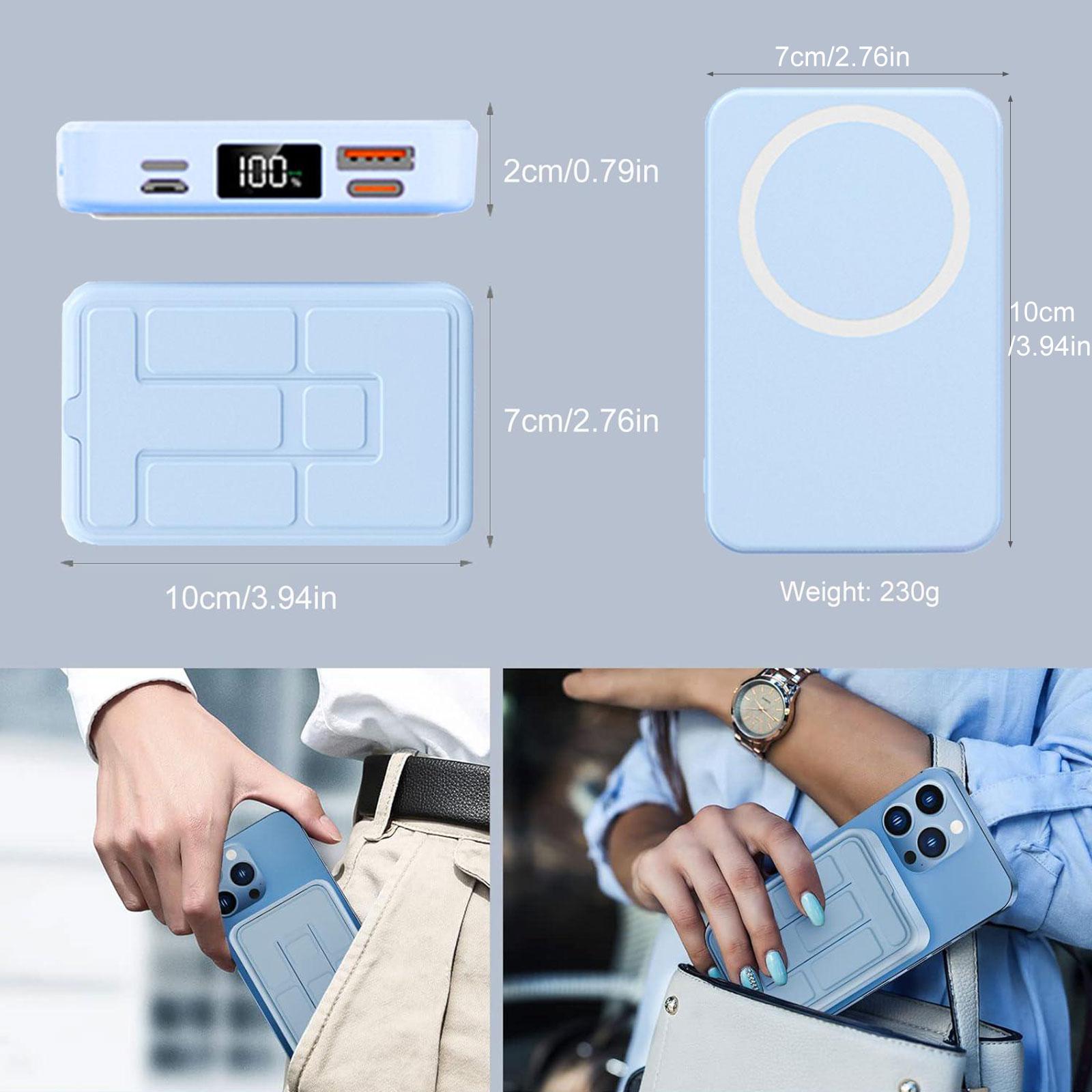 Magnetic Portable Wireless Fast Charger, 10000mAh Power Bank Wireless Battery Pack, 22.5 W PD Quick Charge with LED Display, Compatible with iPhone Series #GLOBAL PICKS