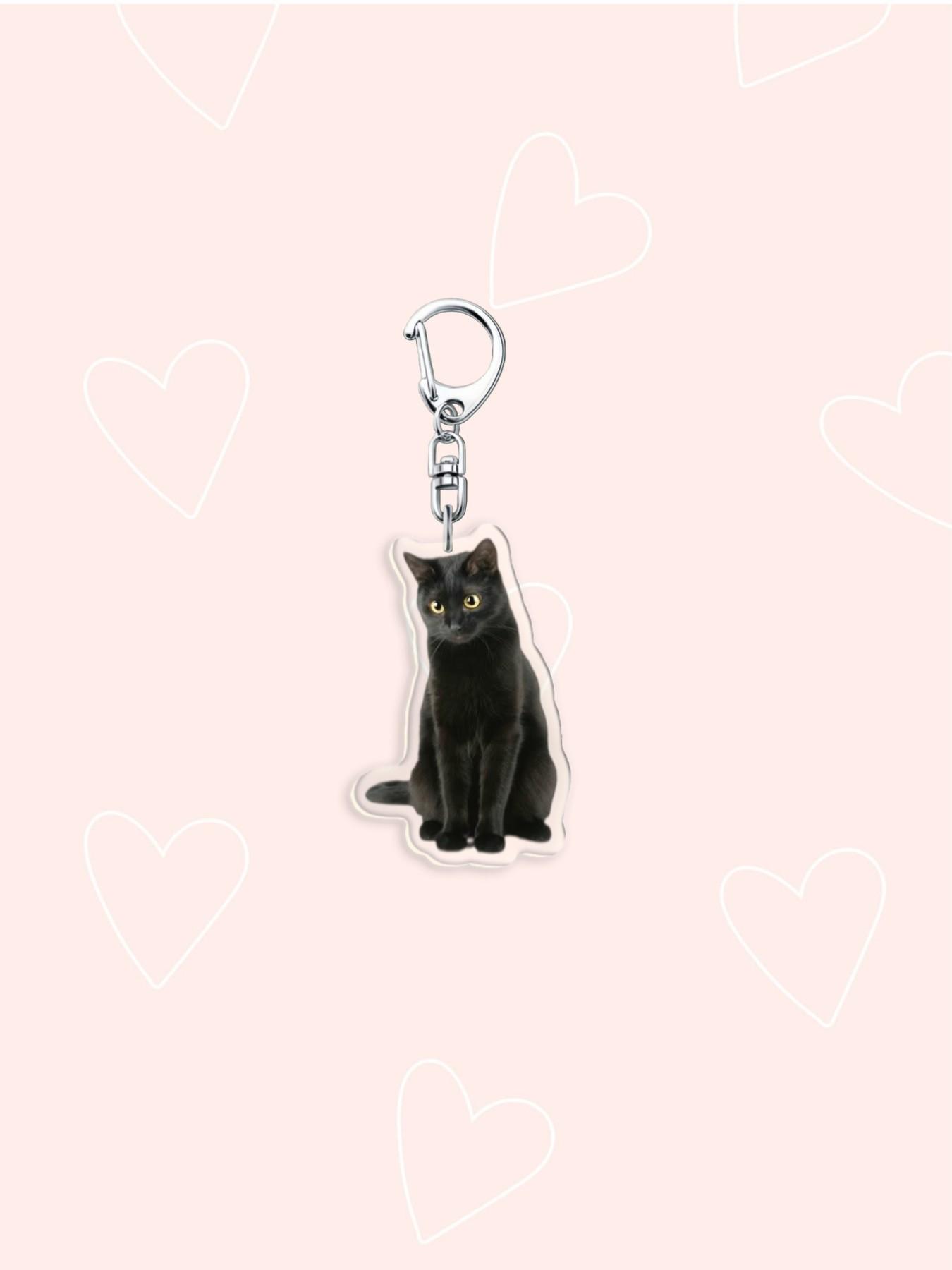 and Cat Keychain, Cute Animal Design, Casual Style Accessory, Perfect Gift for Pet Lovers, All Seasons Use
