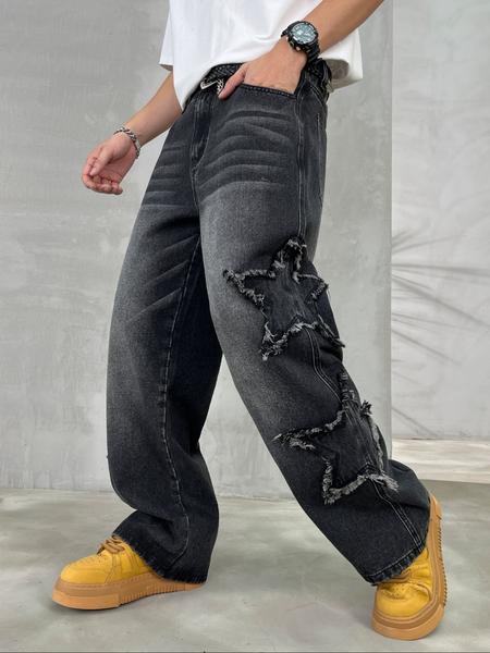 Men's Vintage Loose-Fit Straight Leg Jeans, American Street Style Denim Jeans, Perfect Gift for Husband Boyfriend, All Seasons Wear