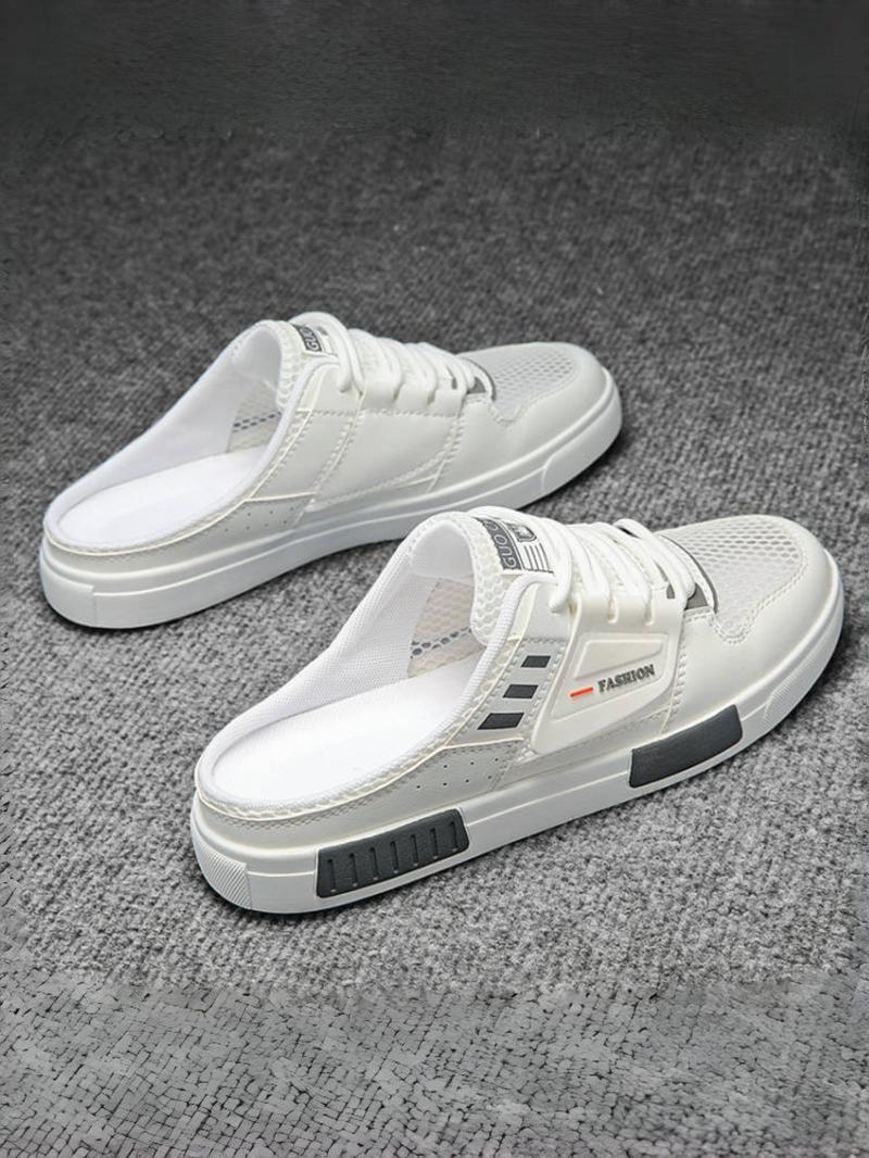 Men's Fashionable Patchwork Design Slip on Mules, Casual Comfortable Breathable Non-slip Rubber Sole Mules, Street Style Shoes for Daily Wear, Casual Shoes Clogs