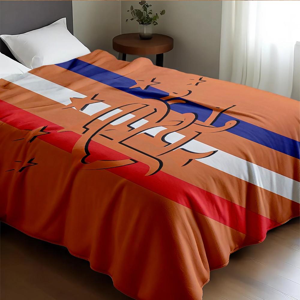 Glasgow Rangers Football Club Print Blanket, Ultra-Soft Flannel Nap Blanket, Shawl Blanket, Small Cover Blanket, Perfect Holiday Gift