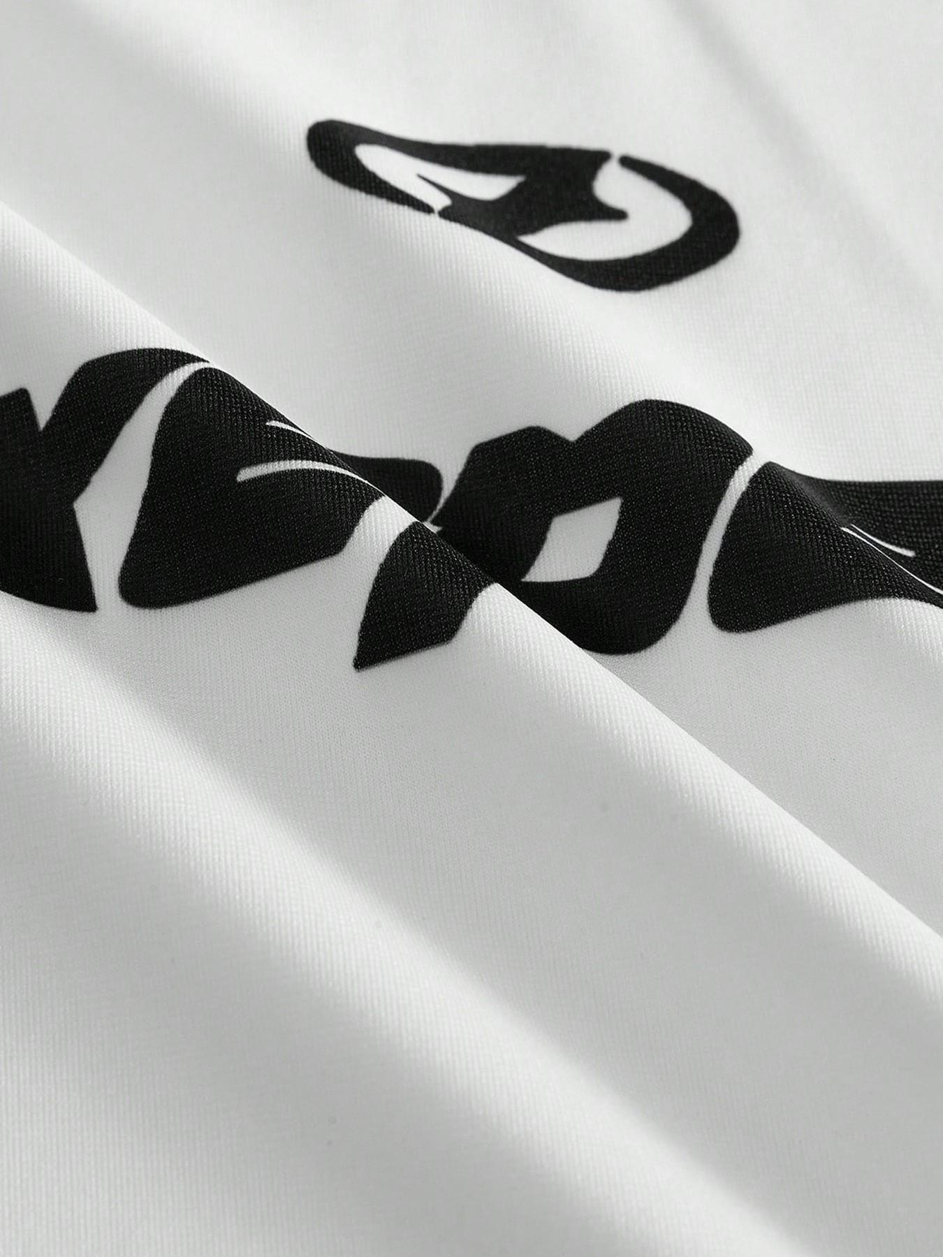 90s Retro White Red Striped Oversized Soccer Jersey, Y2K Vintage Streetwear Football Shirt, Harajuku Hip Hop Casual Polo Top, TikTok Viral Throwback Athletic Tee