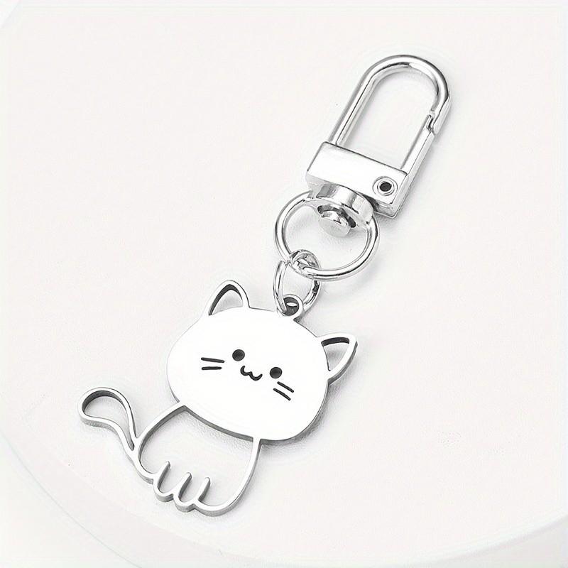 Cute Cat Keychain Set of 2, Cartoon Animal Keychains, Birthday Gift, Suitable for Daily Use and Outdoor Wear