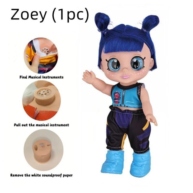 K-Pop Anime Action Figures, K-Pop Monster Group 5D Eyes 10 Inch 5 Joint Moveable  Fan Collection Toy, Articulating Figureskpop stuff for girls，gifts for girls