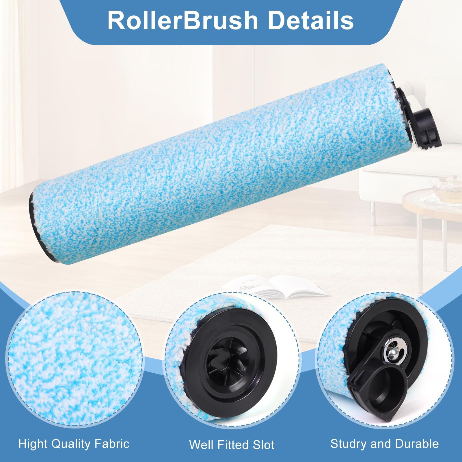 7 Pieces WD161 Replacement HEPA Filter and Brush Roller Set for Shark HydroVac MessMaster AW261, WD160, WD161, WD260, WD261, WD265 Corded 3-in-1 Vacuum, 2 Brush Roller, 4 Foam Filter, 1 Outer-Filter