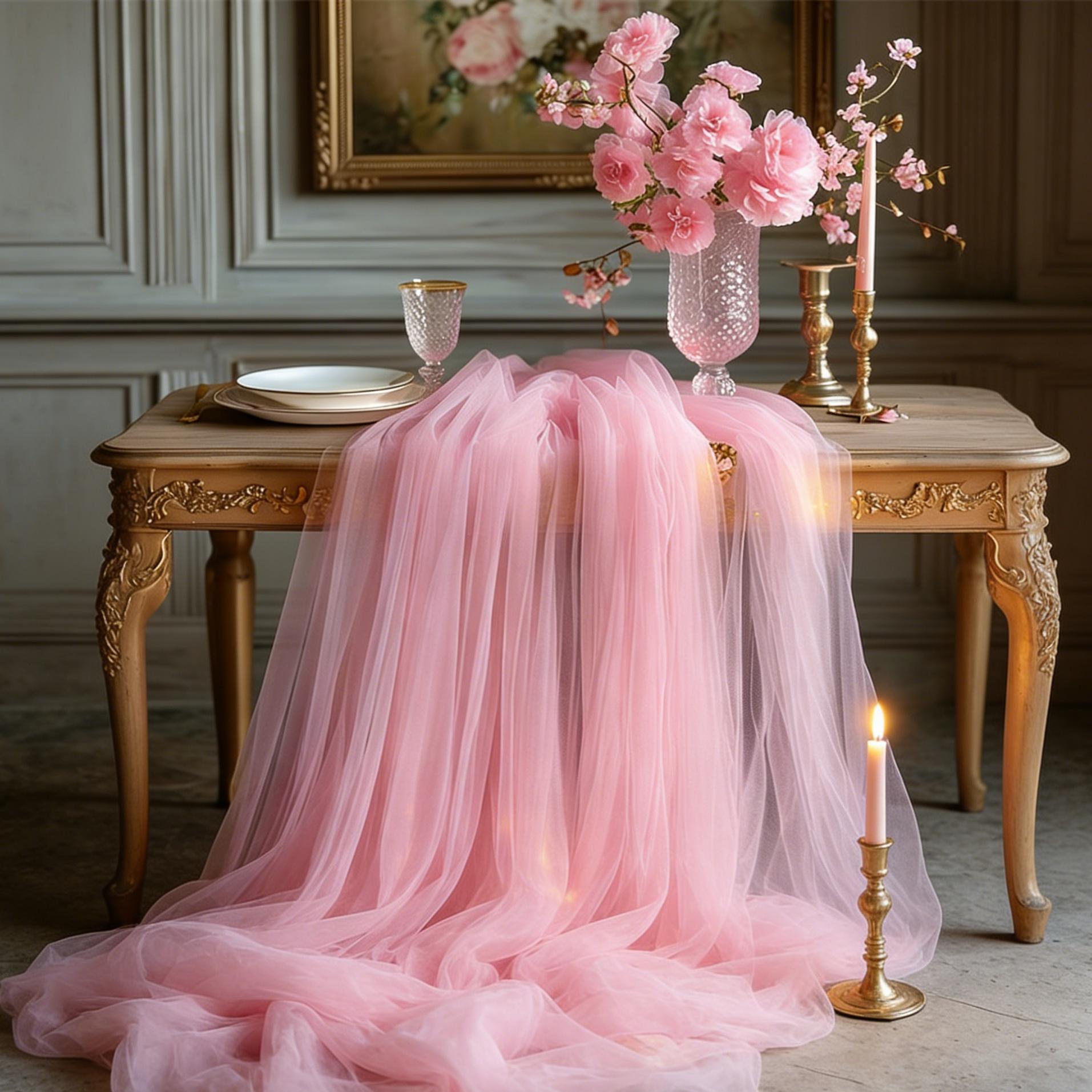 Netting Roll, Christmas Theme Decoration Mesh, Wedding Season Multi-Functional Decor, Valentine's Day, Outdoor Photography Backdrop