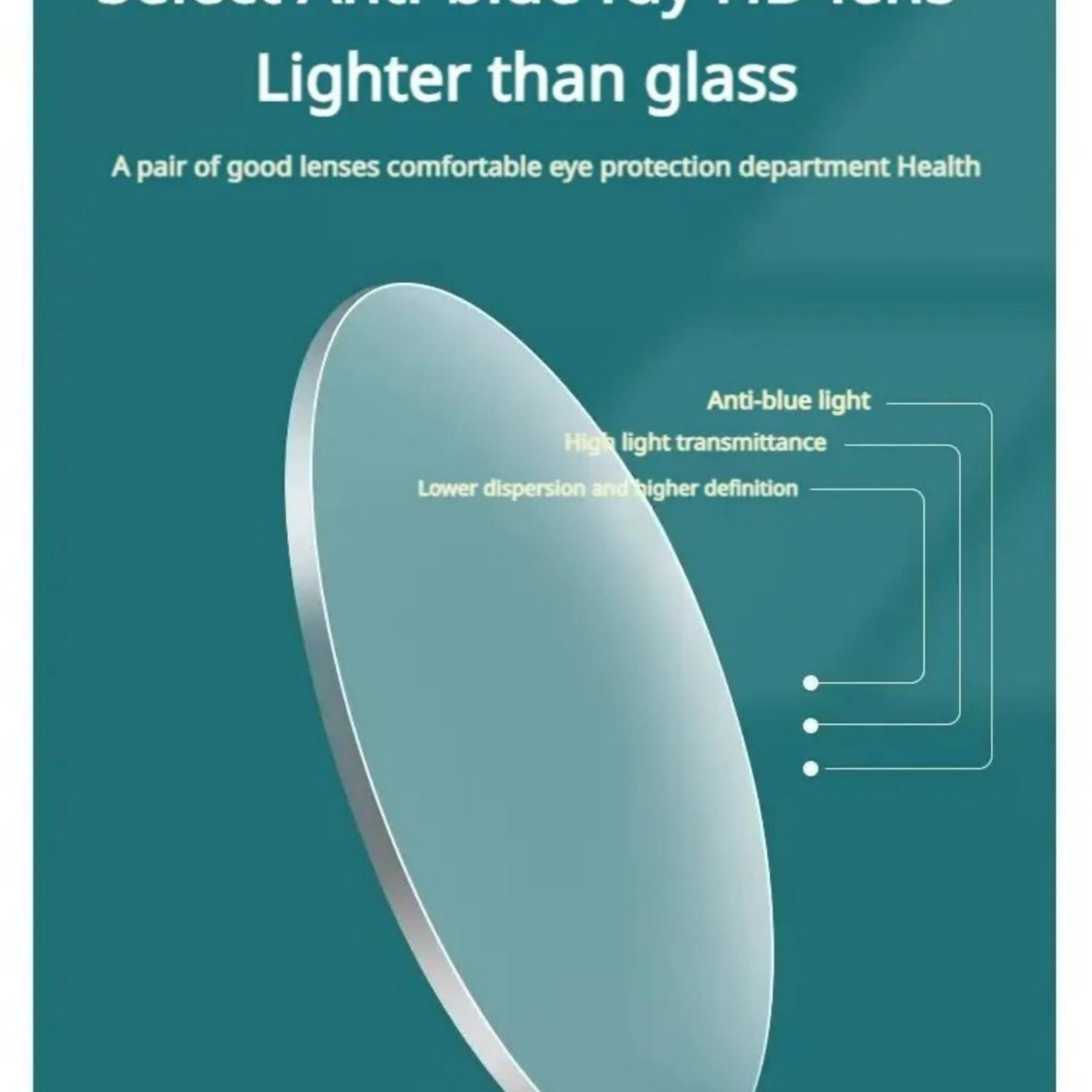 HD Reading Glasses, Anti-Blue Light Lenses, Casual Style, All Seasons, Abs Frame Material, No Optical Lens, Ideal for Daily Use