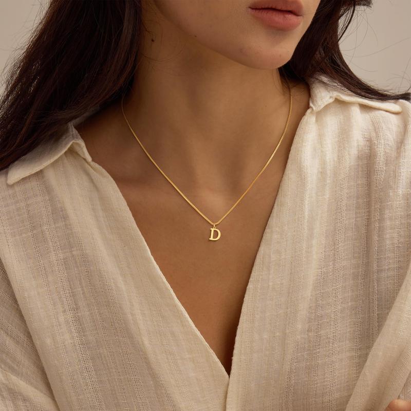 Dearmay initial Letter necklace For Women, Dainty Gold Letter Necklace Tiny A-Z Pendant Choker Necklace Trendy Cute Personalized MonogramName Necklace Gold Jewelry Necklace for Teen Girls&Mother Gift Valentine's Day Gift