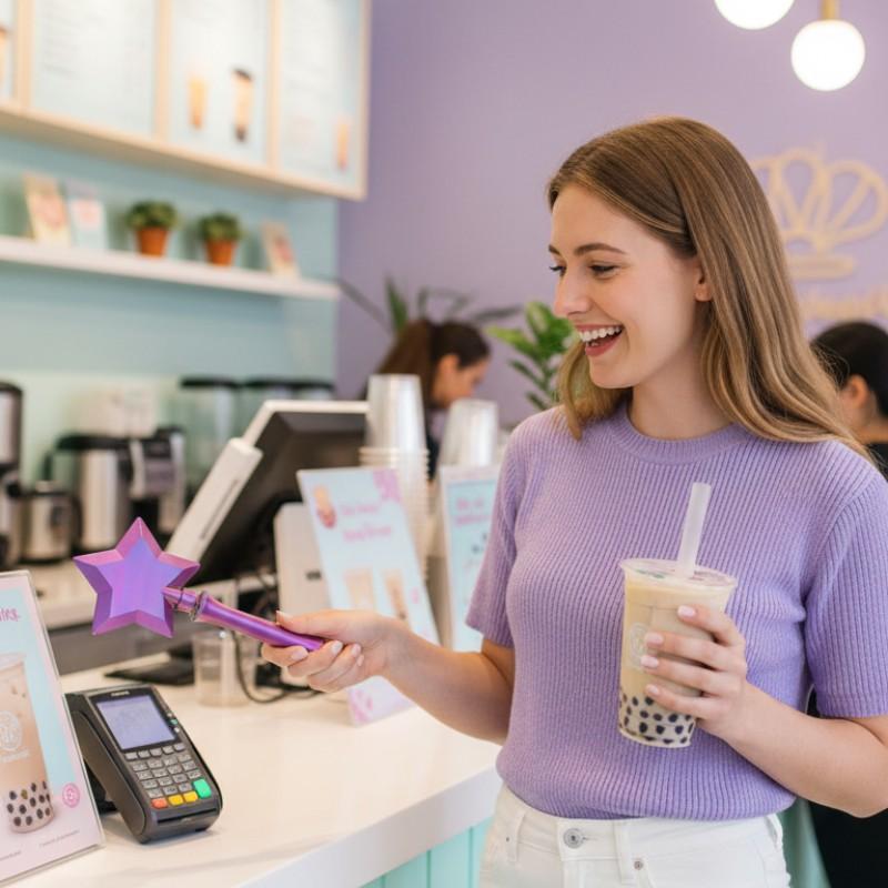 Expandable Star-Shaped Payment Stick with NFC Function, Fun and Convenient Contactless Payment, Ideal for Easy Transactions