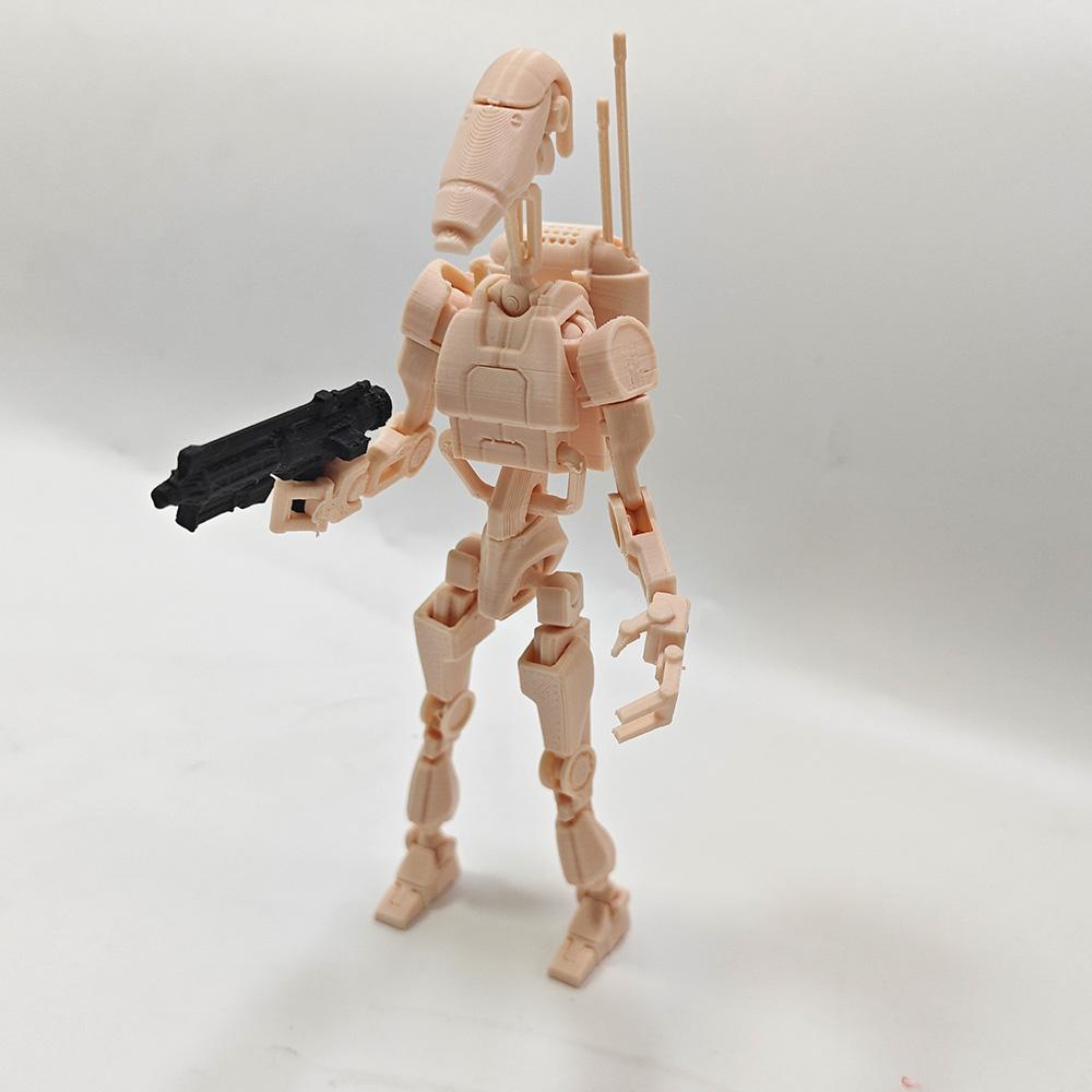 New Popular Sci-Fi Movies Space Wars Character Robot Soldier Model, 3D Articulated Collectible Figure, Home Decor Gift for Movie Enthusiasts