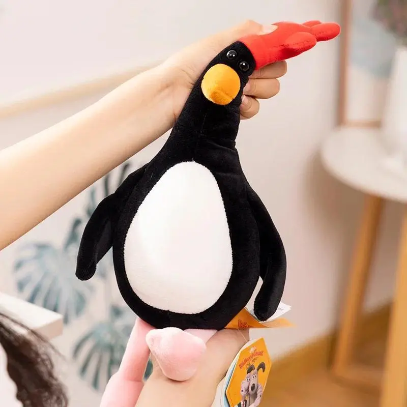 Cartoon Black Penguin Plushies Bag Pendant Wallace&Gromit Doll Stuffed Animal Dog Puppy Doll Plushie Children's Room Decor Gifts