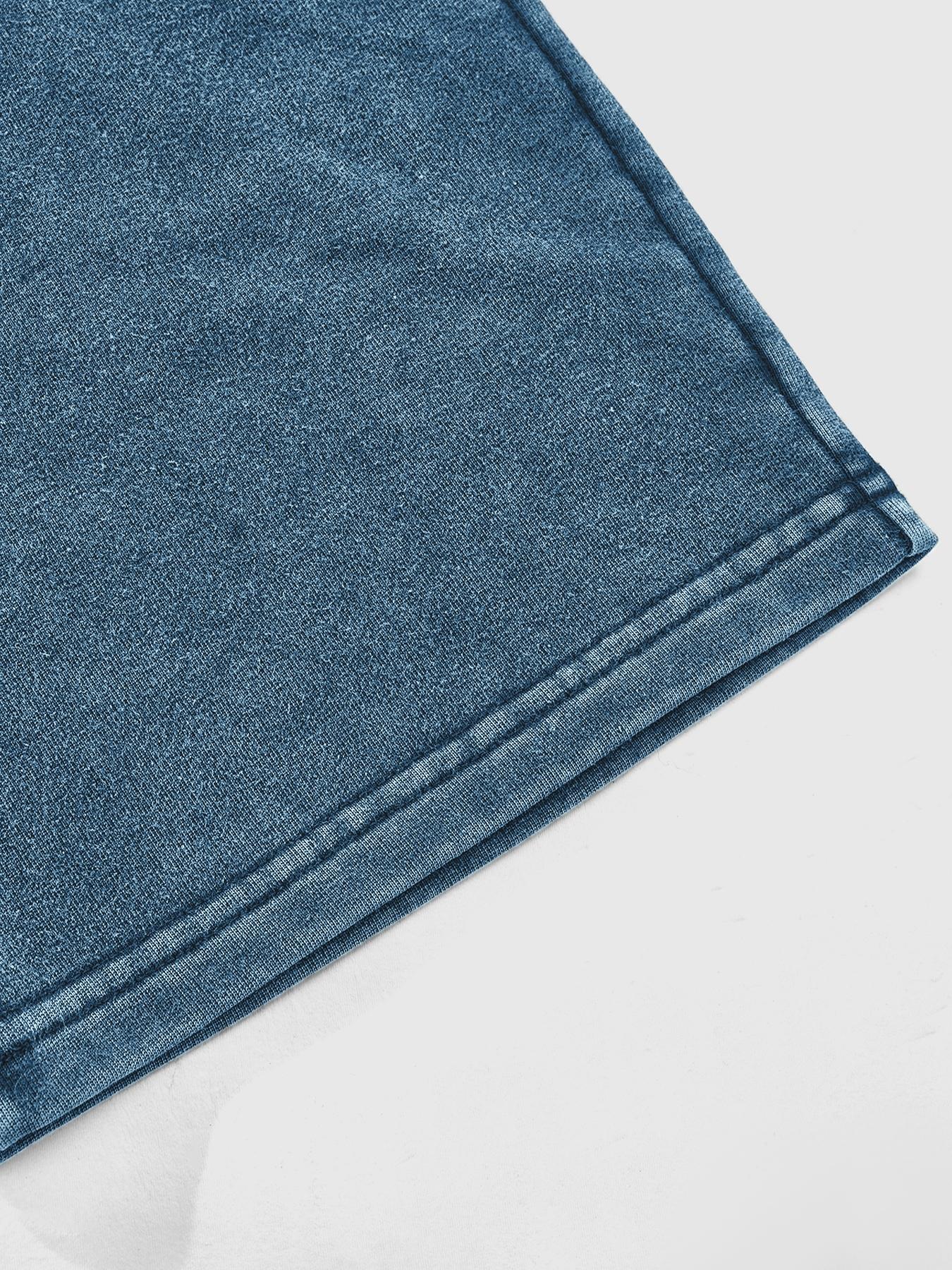 Men's Washed Cotton Knit Straight Leg Long Pants, Casual Fitted Design, Comfortable & Stylish, Perfect for Daily Wear & Outdoor Activities