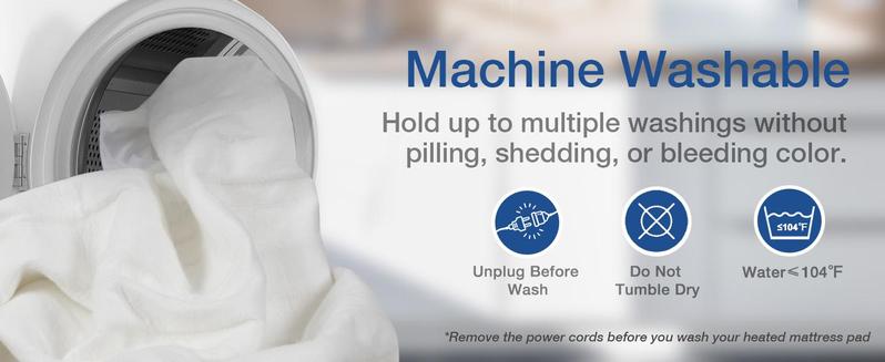 DailyLife Heated Mattress Pad, Electric Bed Warmer - 10 Heating Setting Dual Control with Timer for 9 Hours Auto Off, Machine Washable, Warming Mat, Gifts for Women, Mom, Mother’s Day, FathersDayGift