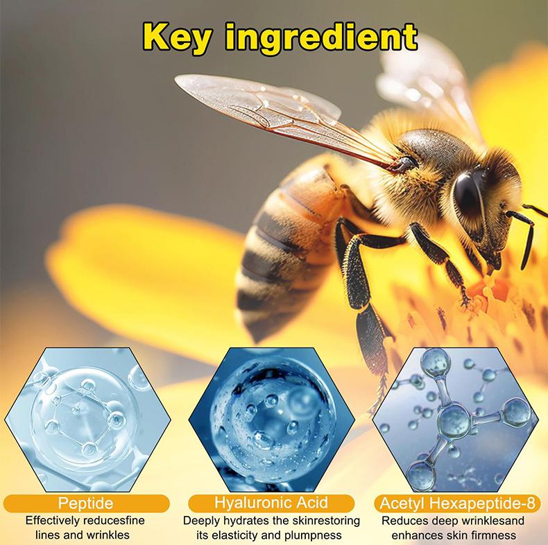 Bee Venom Anti-Wrinkle Cream, Firming &, Moisturizing & Hydrating, Antioxidant Repair, Suitable for All Skin Types