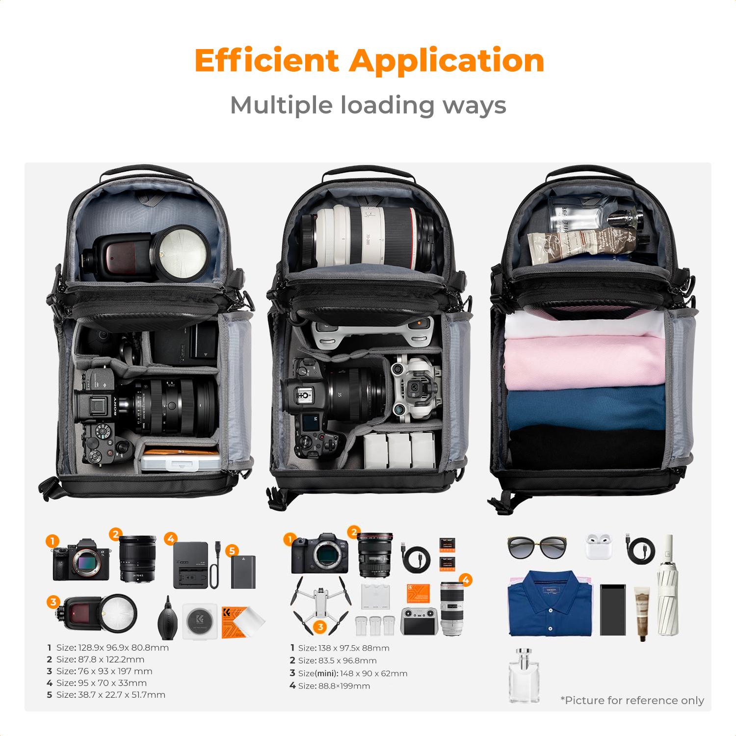 【K&F CONCEPT】Camera Sling Bag Crossbody Bag Hardshell Camera Shoulder Backpack DSLR/SLR/Mirrorless Camera Case Photography Bags for Photographer 【K&F CONCEPT】Camera Sling Bag Crossbody Bag Hardshell Camera Shoulder Backpack DSLR/SLR/Mirrorless Camera Case Photography Bags for Photographer