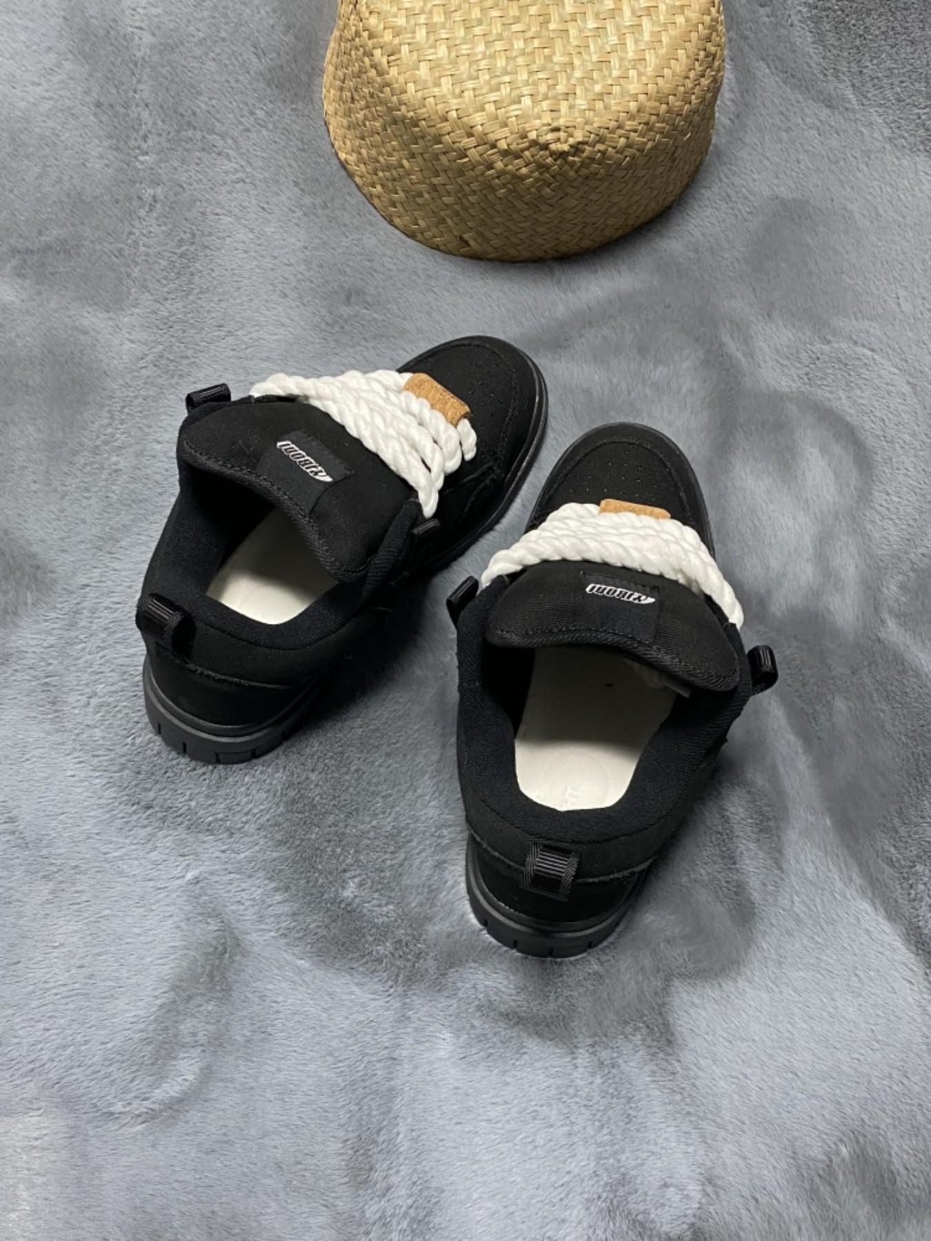 Men's Casual Canvas Shoes, Thick Tongue Sneakers, Anti-Slip Durable, Size 49, Round Toe, Lace-Up, All Seasons, Medium Width