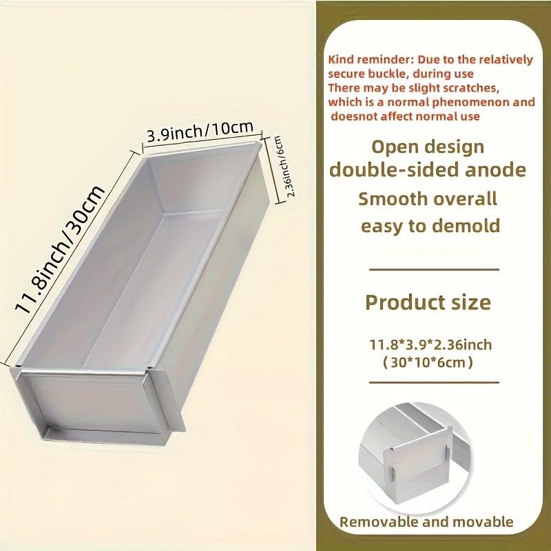Rectangular Stainless Steel Cake Mold Set, Long Tray & Spatula Tools, Commercial Mousse Cheese Cake Baking Supplies, Trendy Tiramisu Moulds, Bakery Molds