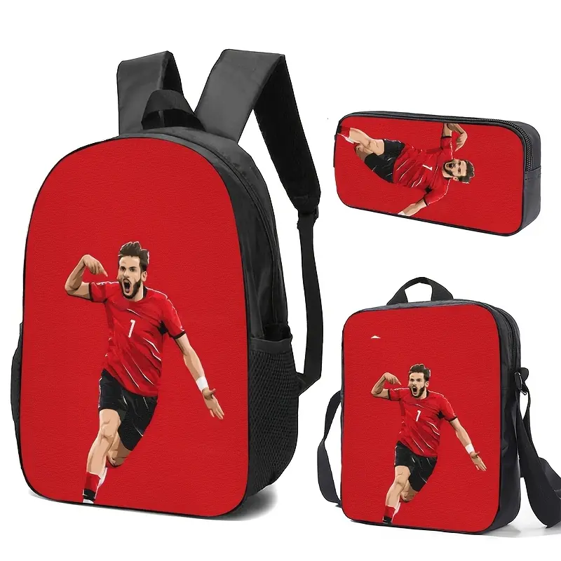 Pencil case + lunch bag + backpack