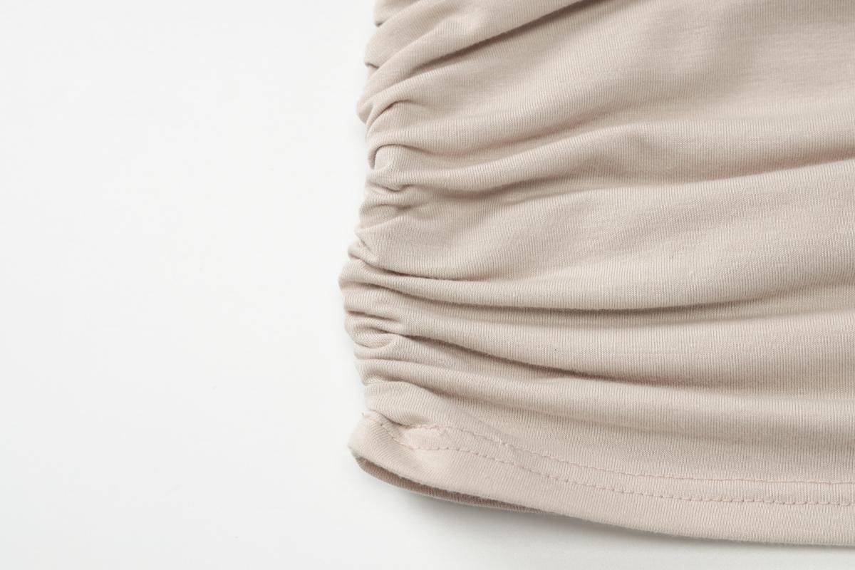 Women's Sheer Ruched Party Dress, Off-The-Shoulder Long Sleeve Women's Mini Dress for Spring & Fall