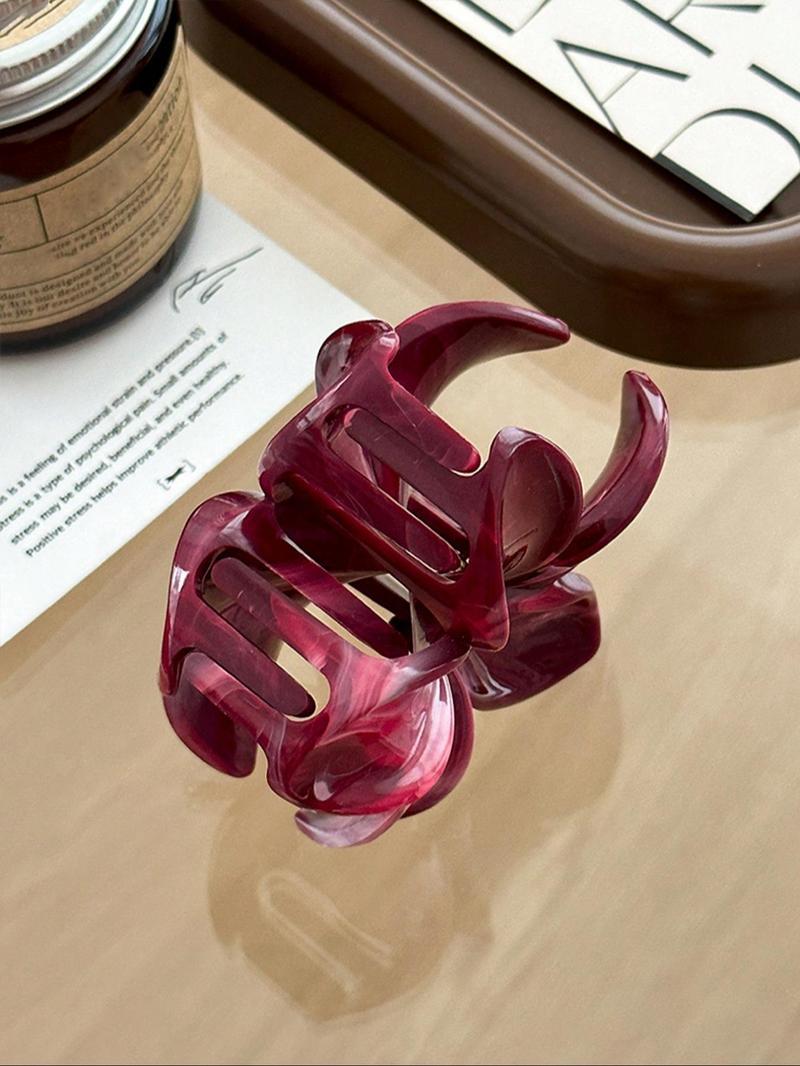 2pcs Women's Leopard Flower Hair Clips, Bohemian Vintage Hair Accessories, Perfect for Vacation, Casual, Party, Holiday, Daily Wear