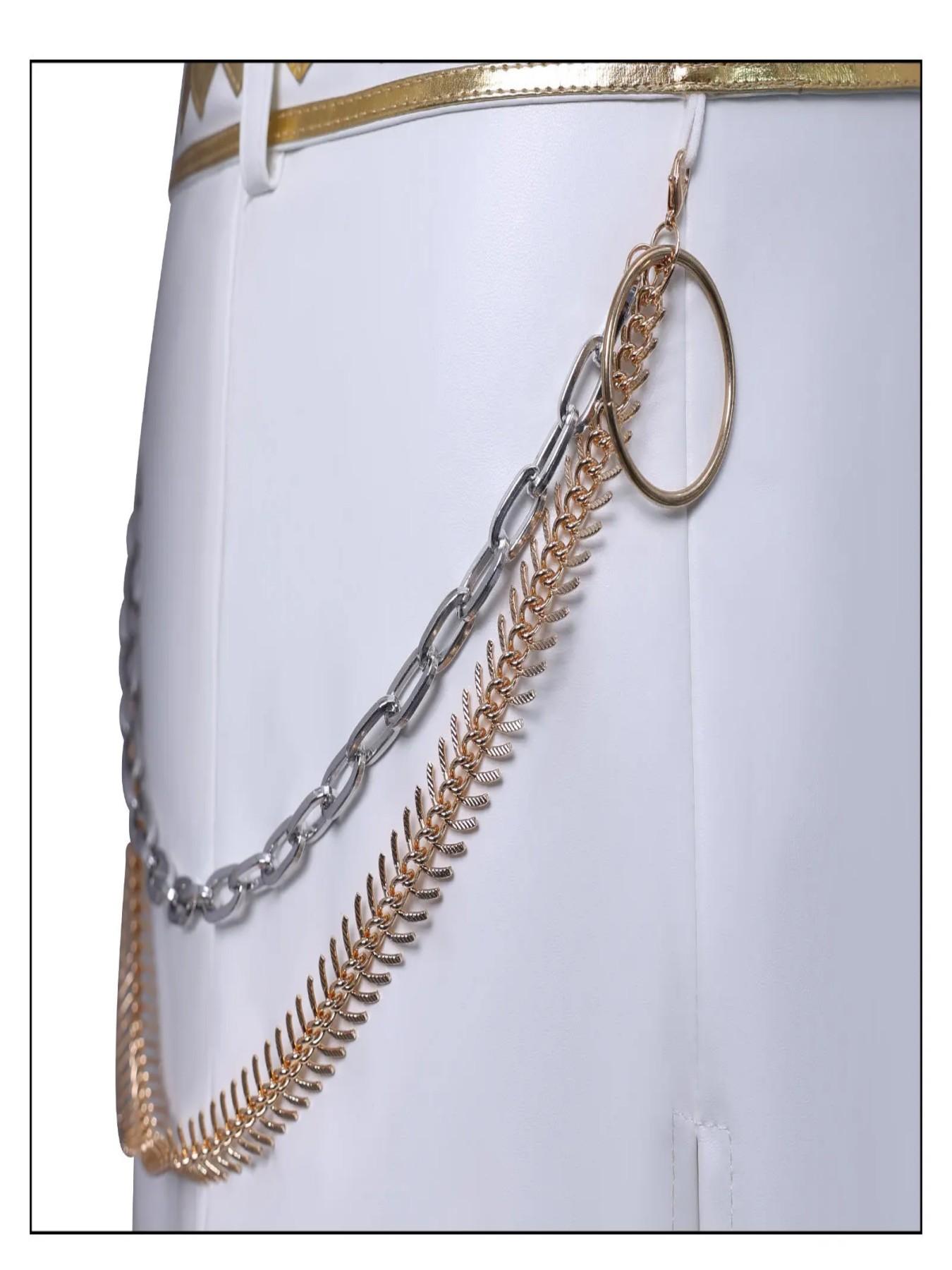 Kpop Demon Hunter Zoey Cosplay Costume Wig Huntrix Zoey White Suit Korean Wave Superstar Idol Performance Set Halloween Carnival