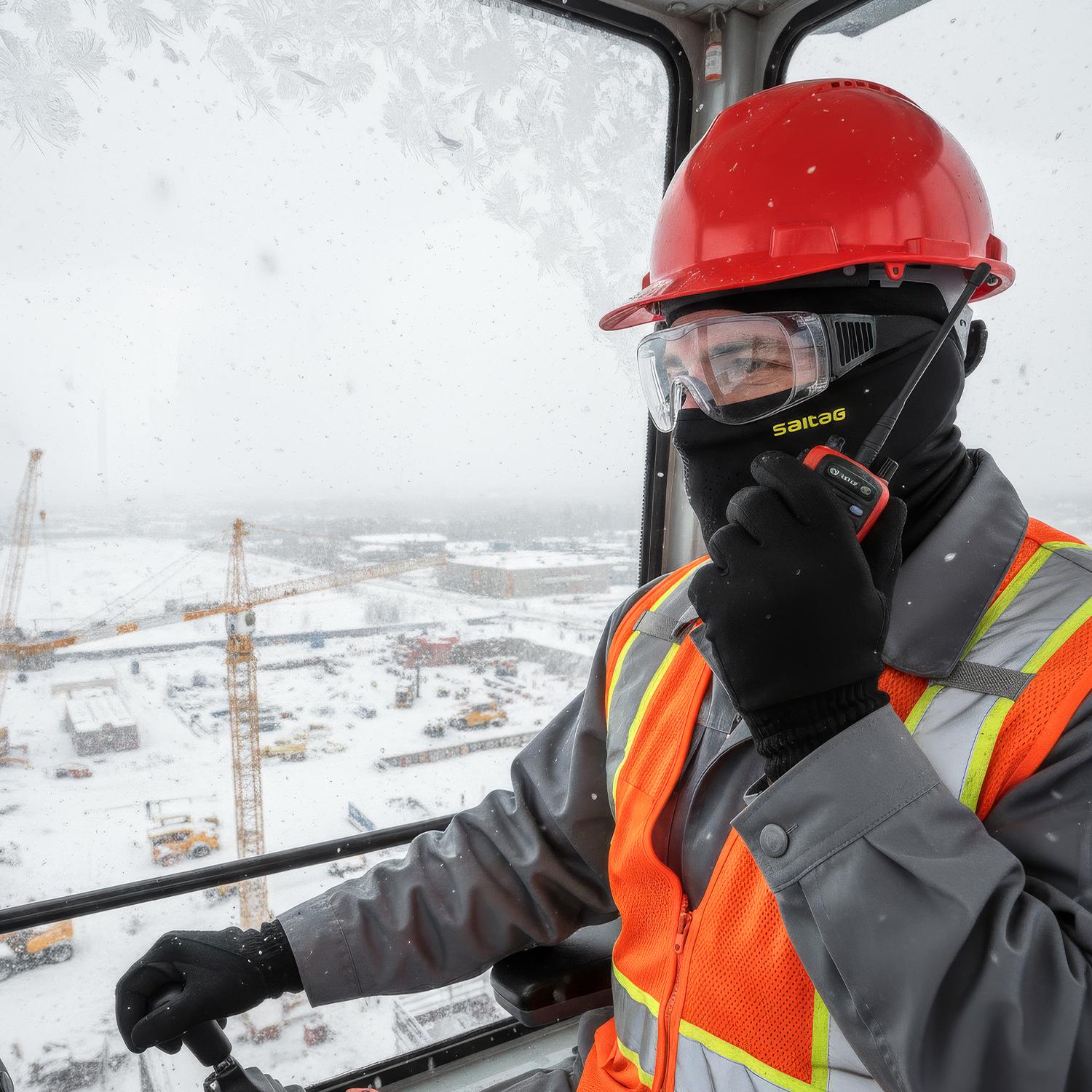 SHINEMEOTH Warm Windproof Hat Balaclava Face Mask Men Padded Liner Under Helmet Skiing Cycling Fleece Lined for Winter Outdoor Sports