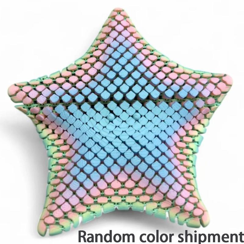 Christmas Gift,3D Printed Starfish Ocean Animal Figurine, Kids Toy Bulk Gift, Jointed Bendable Stress Relief Toy, Fidget Relief, Christmas Present