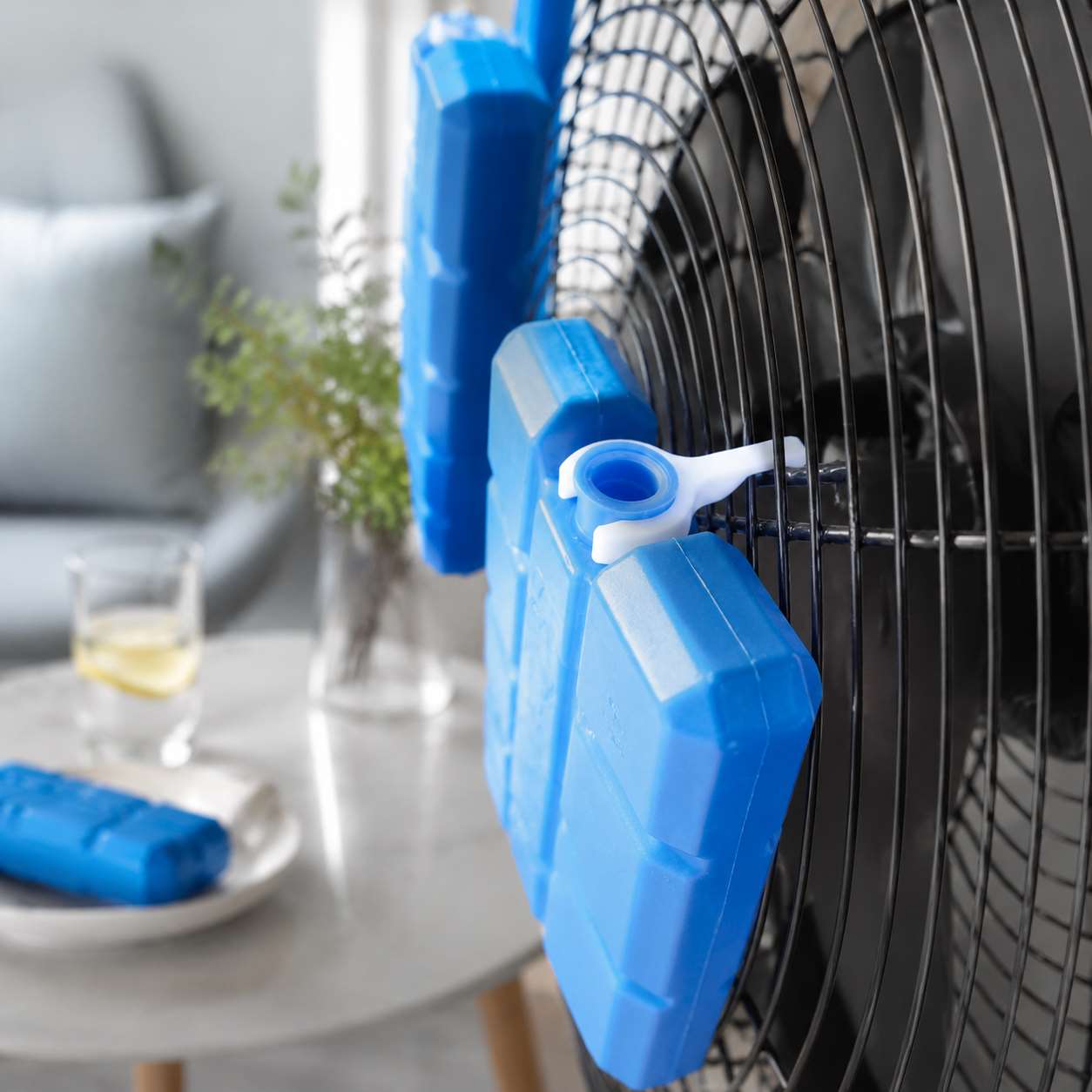 Ice Pack Holder Clip for Fan Mount Attachment Home Cooling Summer Heat Relief Air Flow Enhancer