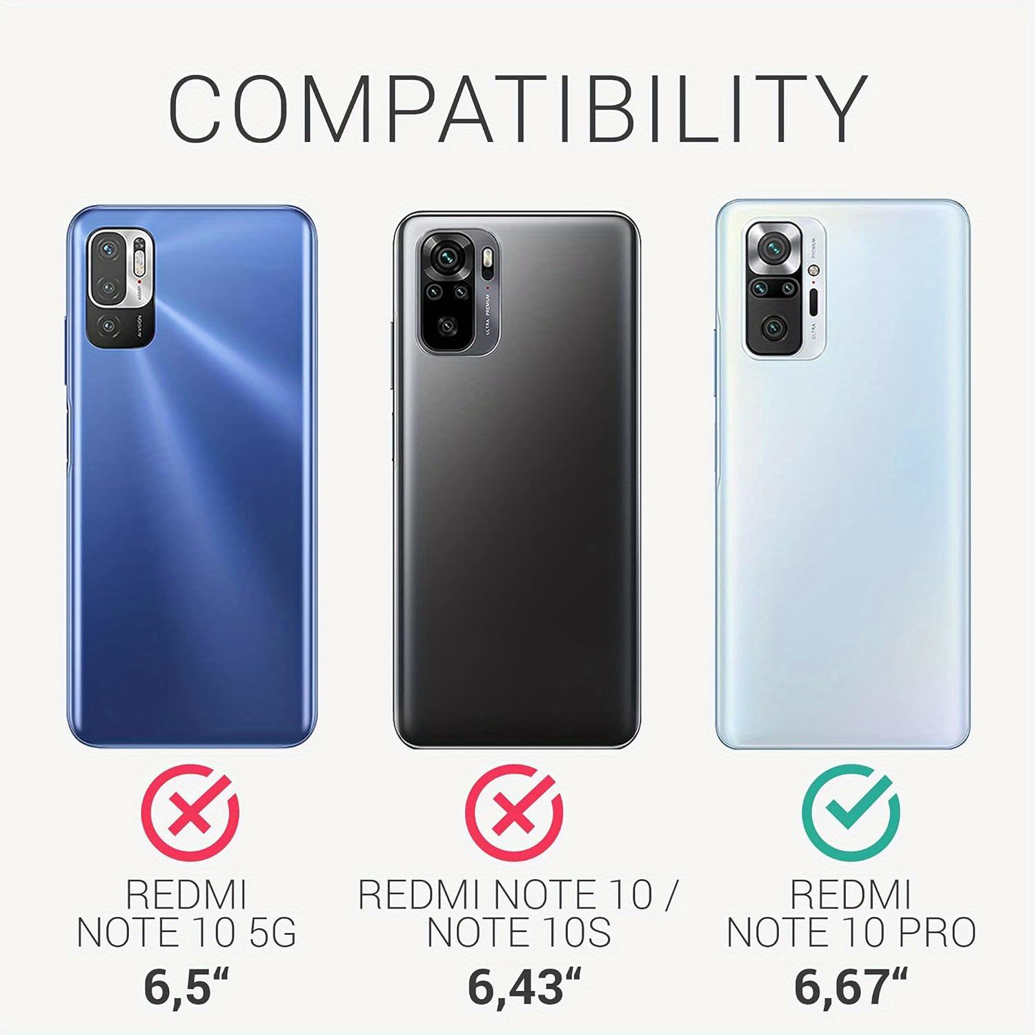 Mobile Phone Case For Xiaomi Redmi Note 10 Pro 4G / Redmi Note 10 Pro Max, With Kickstand PU Leather Card Slot Black Wallet Flip Protective Phone Case Cover