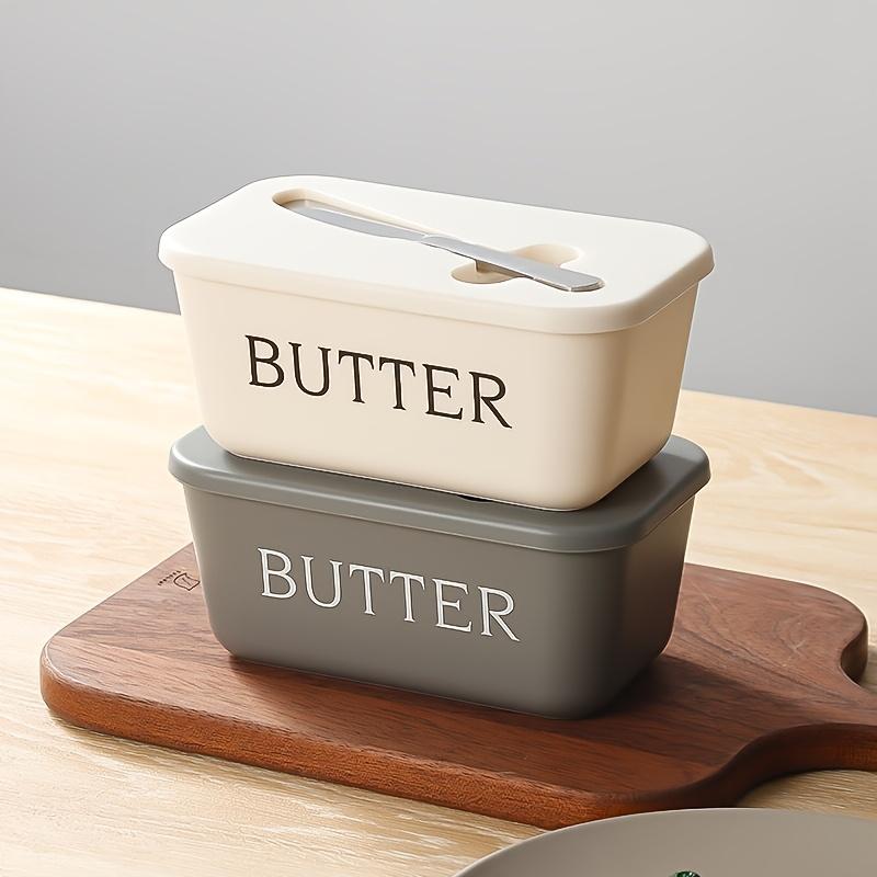 PP Butter Box and Butter Knife Set for Hotel Home Restaurant Butter Plate Food Grade Convenient Multi-purpose Box Serving Plate Butter Plate
