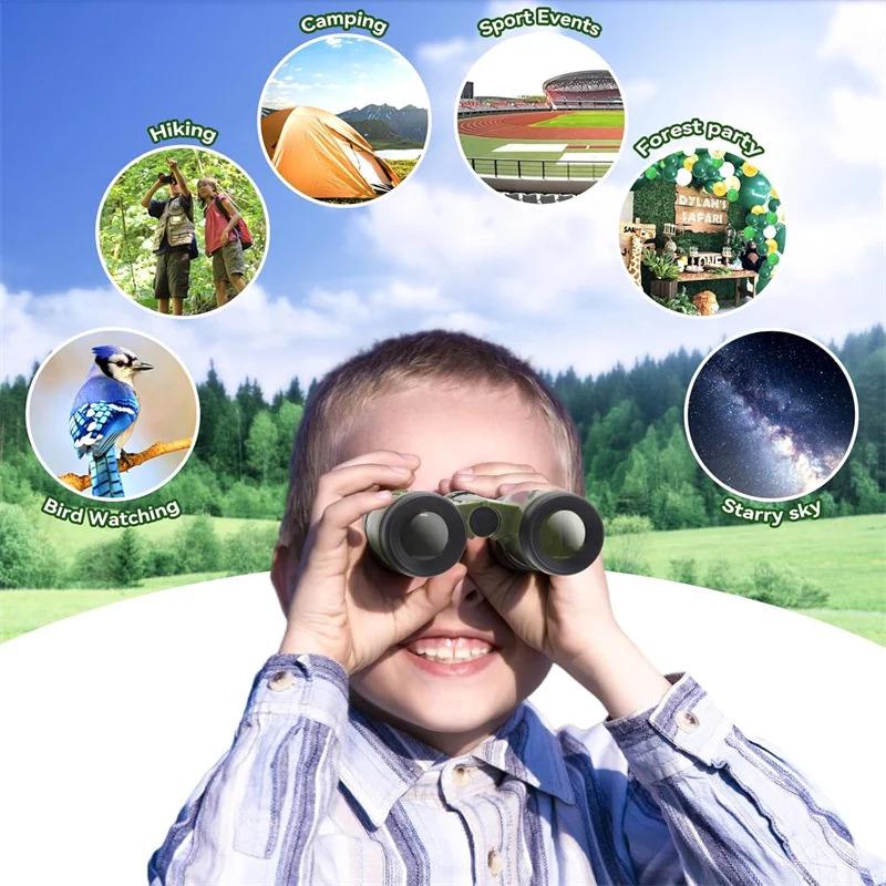 Professional Kids Binocular Telescope Children Educational Learning Telescope Bird Watching Folding Optics Telescope