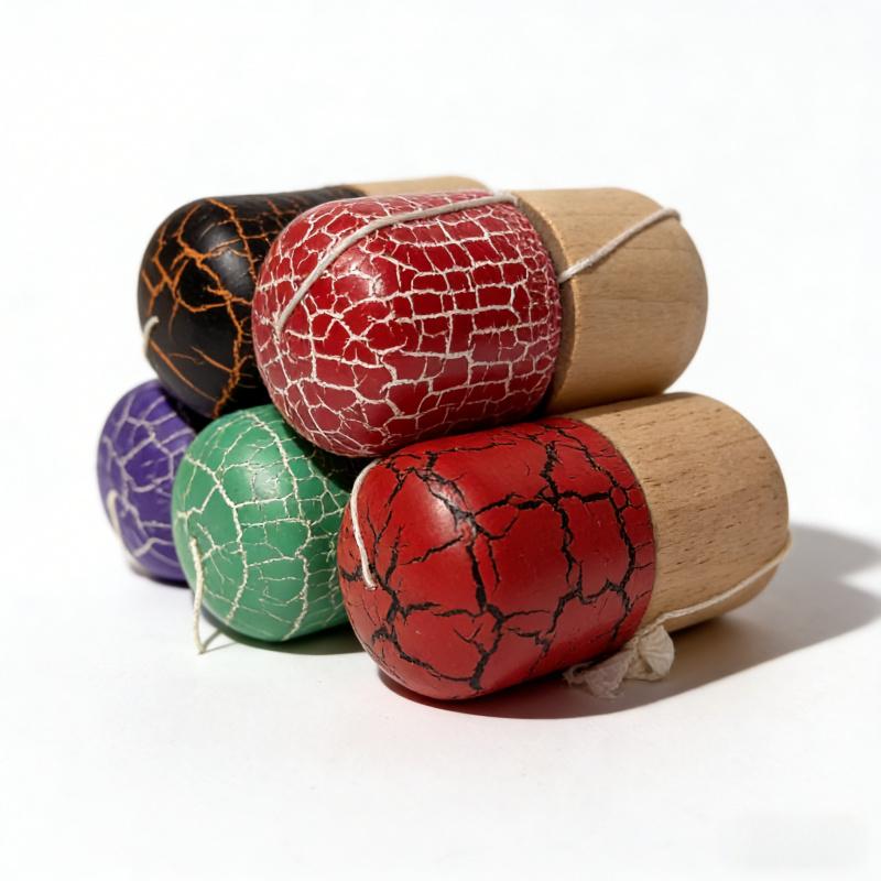 New Capsule-shaped Crack Pattern Kendama Skill Ball Trainer | Advanced Reaction & Coordination Tool, Perfect for Outdoor and Indoor Use, Ideal Gift for Beginners and Professional Players